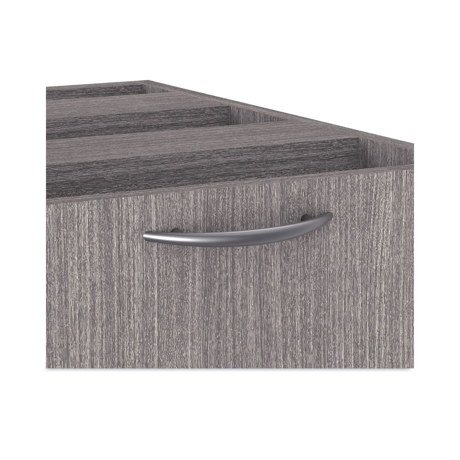 Alera® Alera Valencia Series Full Pedestal File, Left/Right, 3-Drawers: Box/Box/File, Legal/Letter, Gray, 15.63" x 20.5" x 28.5"