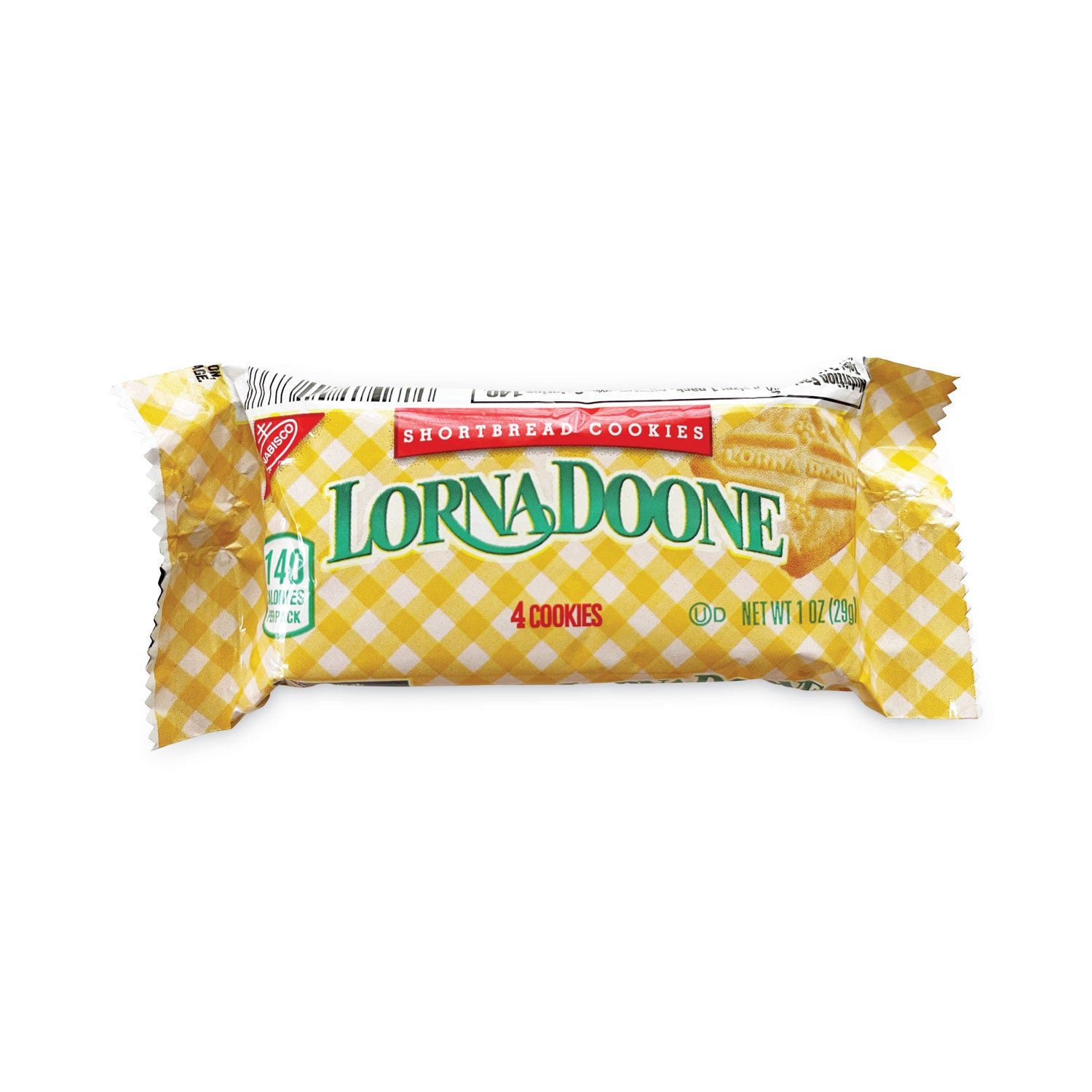 Lorna Doone Shortbread Cookies, 1 oz Packet, 120 Packets/Box, 4 Boxes/Carton