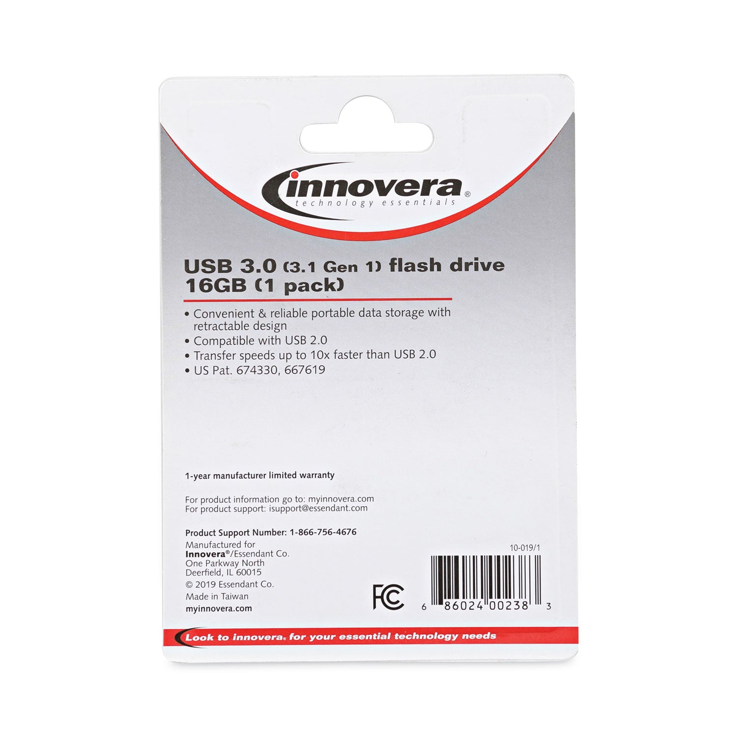 Innovera® USB 3.0 Flash Drive, 16 GB