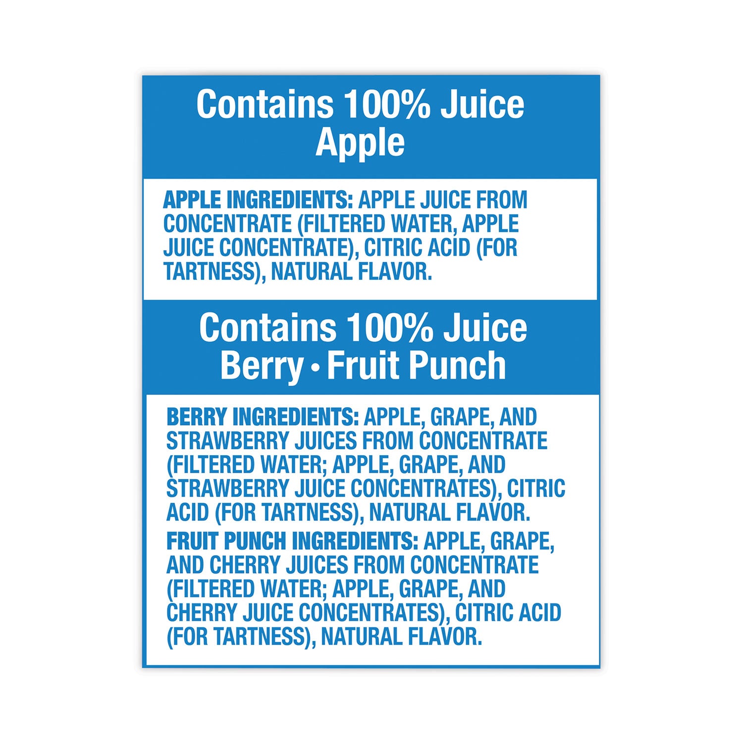 Capri Sun® 100% Juice Pouches Variety Pack, 6 oz, 40 Pouches/Carton