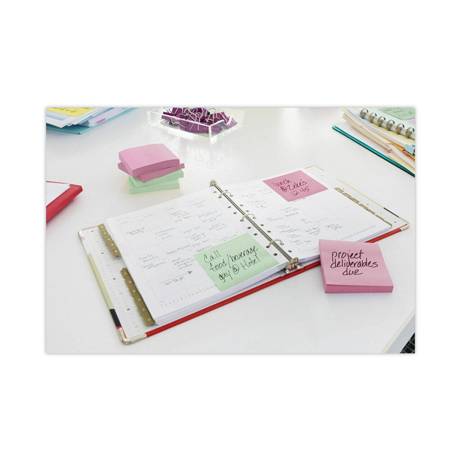 Post-it® Notes Original Pads in Beachside Cafe Collection Colors, 3" x 3", 100 Sheets/Pad, 12 Pads/Pack