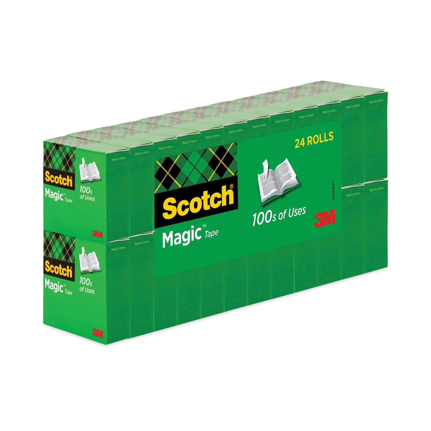 Scotch® Magic Tape Value Pack, 1" Core, 0.75" x 83.33 ft, Clear, 20/Pack