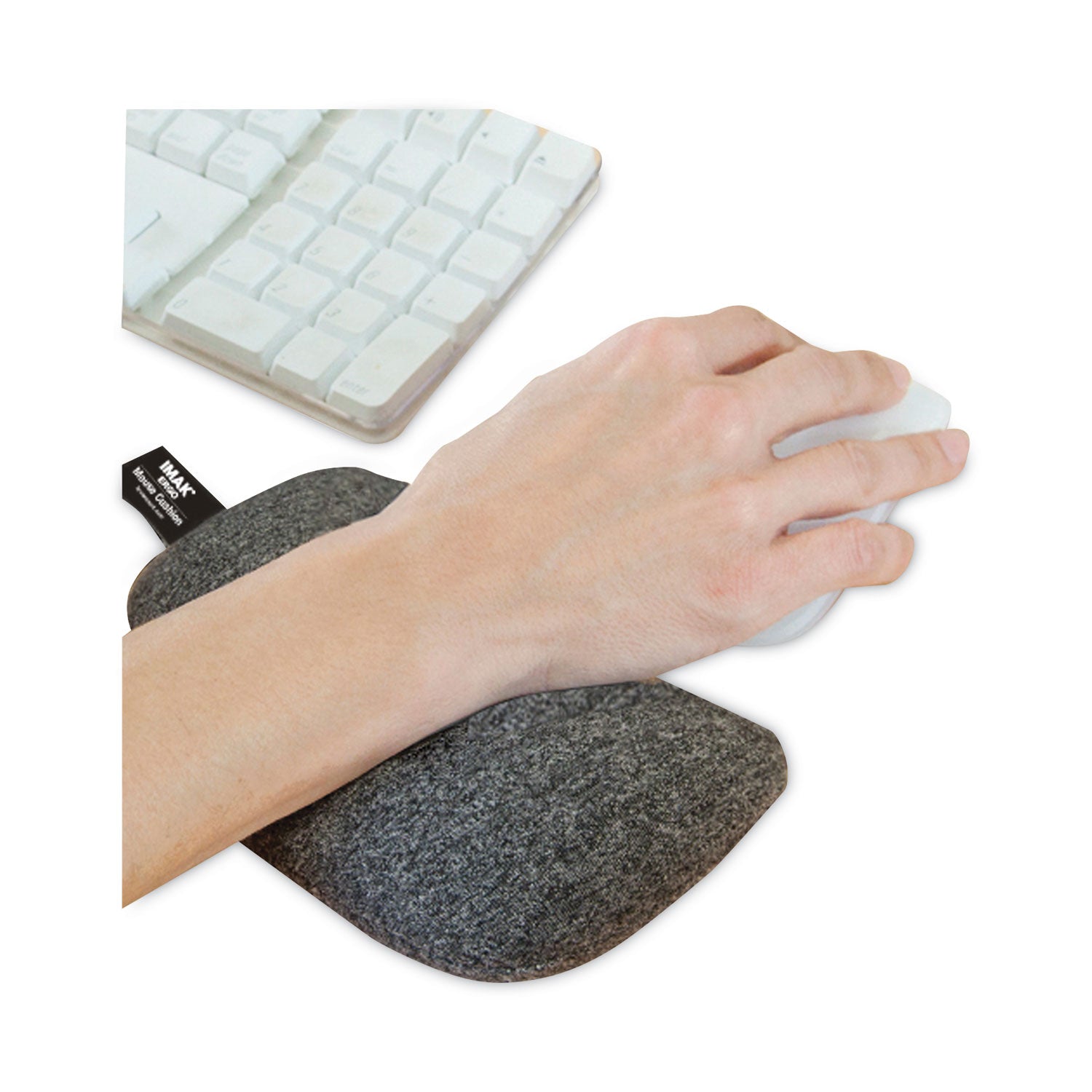 IMAK® Ergo Mouse Wrist Cushion, 5.75 x 3.75, Gray