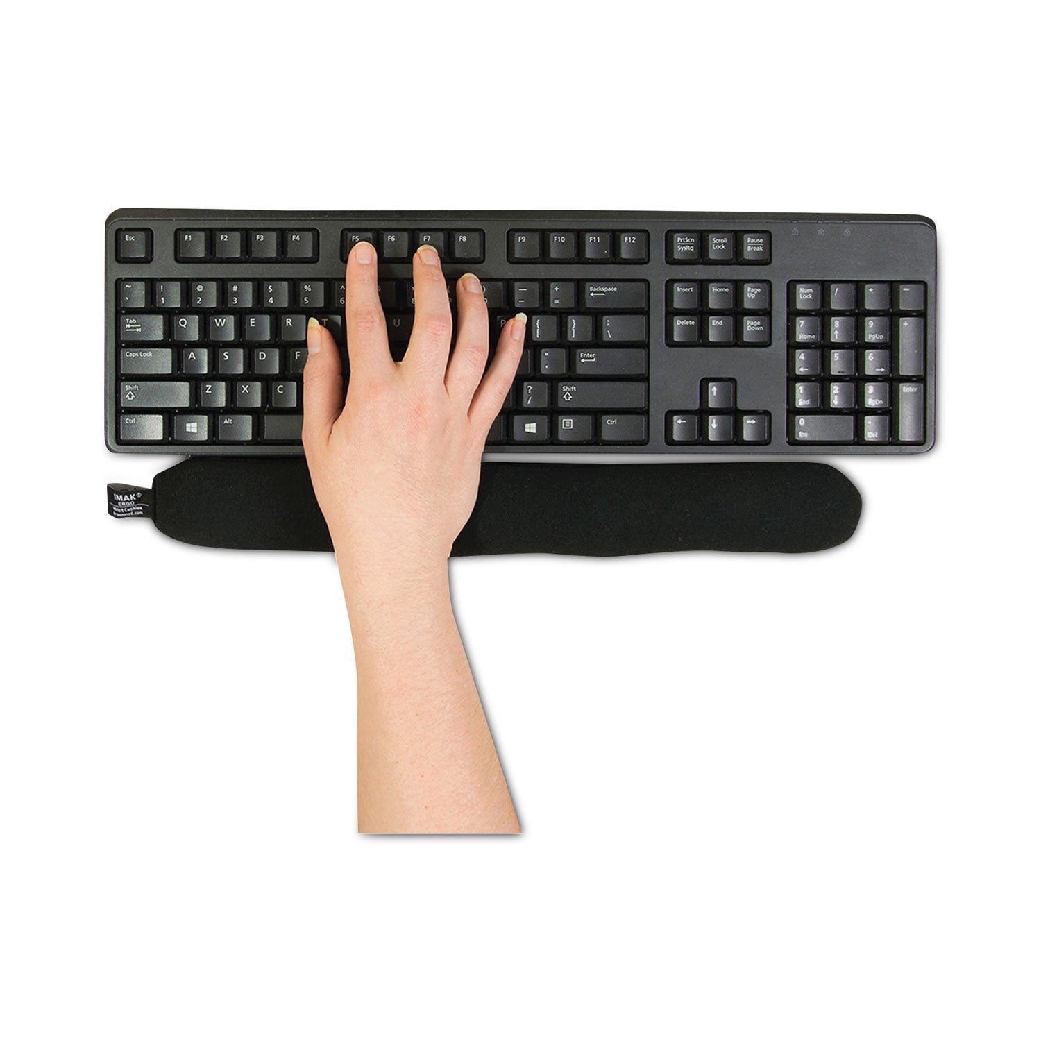 IMAK® Ergo Keyboard Wrist Cushion, 17.75 x 3, Black