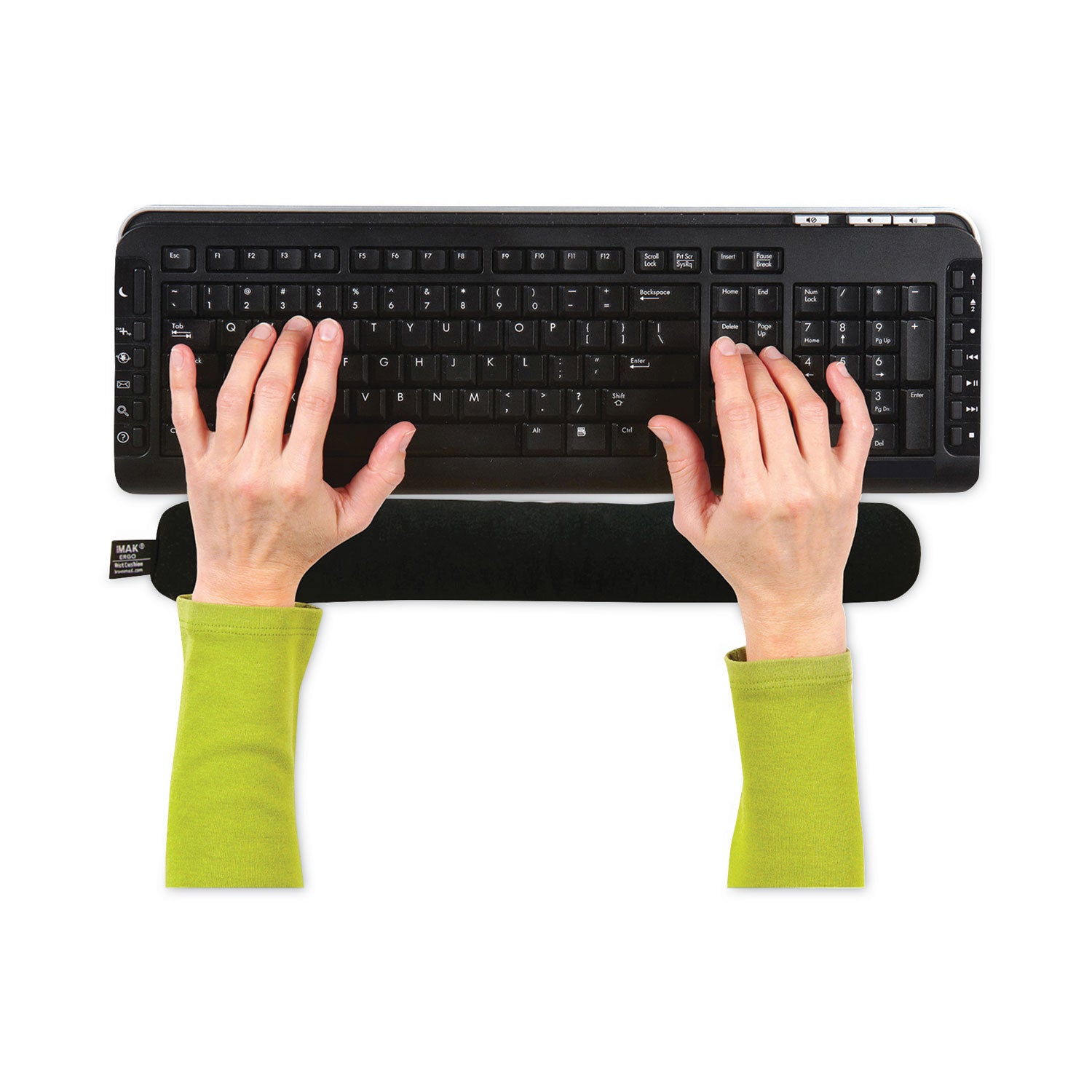 IMAK® Ergo Keyboard Wrist Cushion, 17.75 x 3, Black