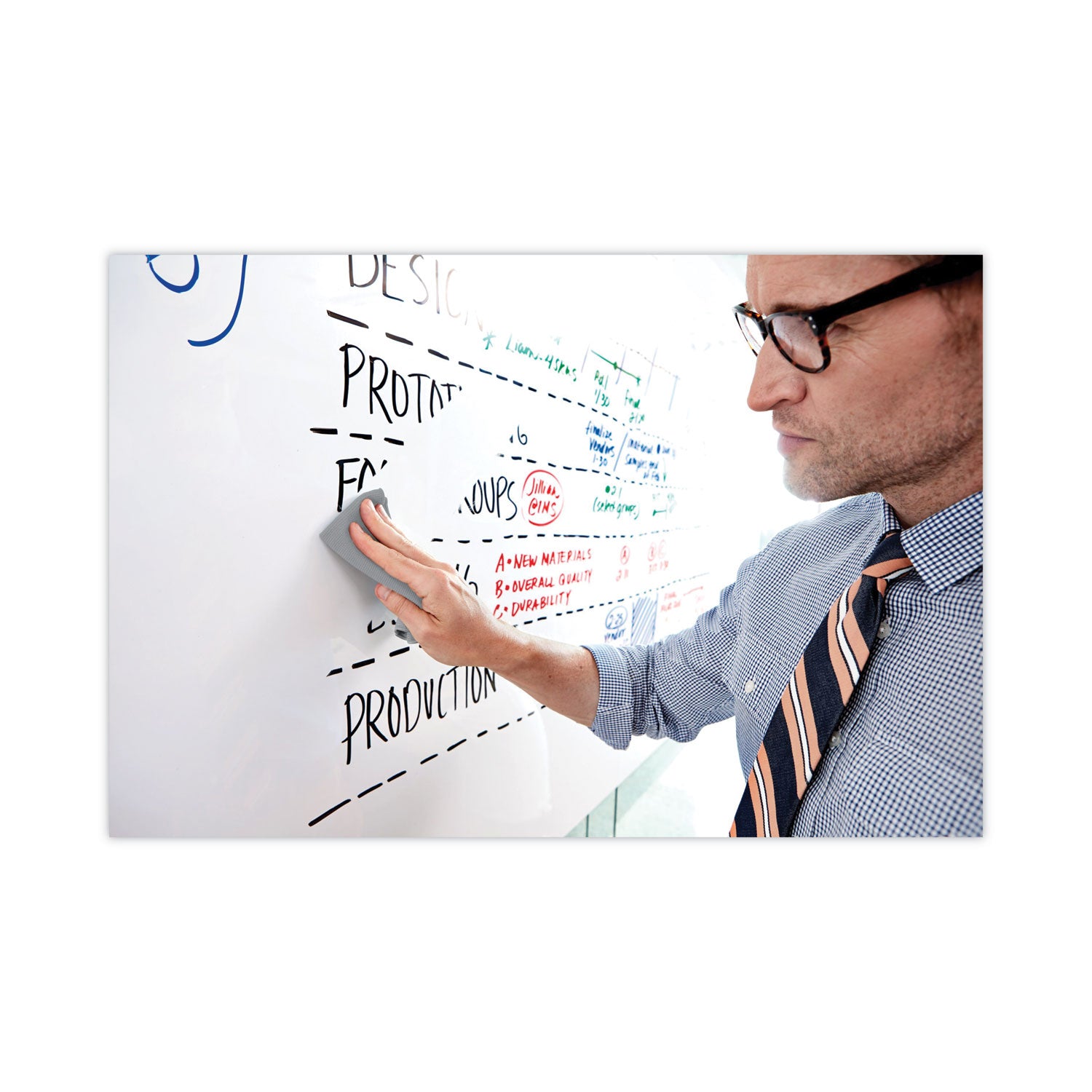 Post-it® Dry Erase Surface, 50 ft x 4 ft, White Surface