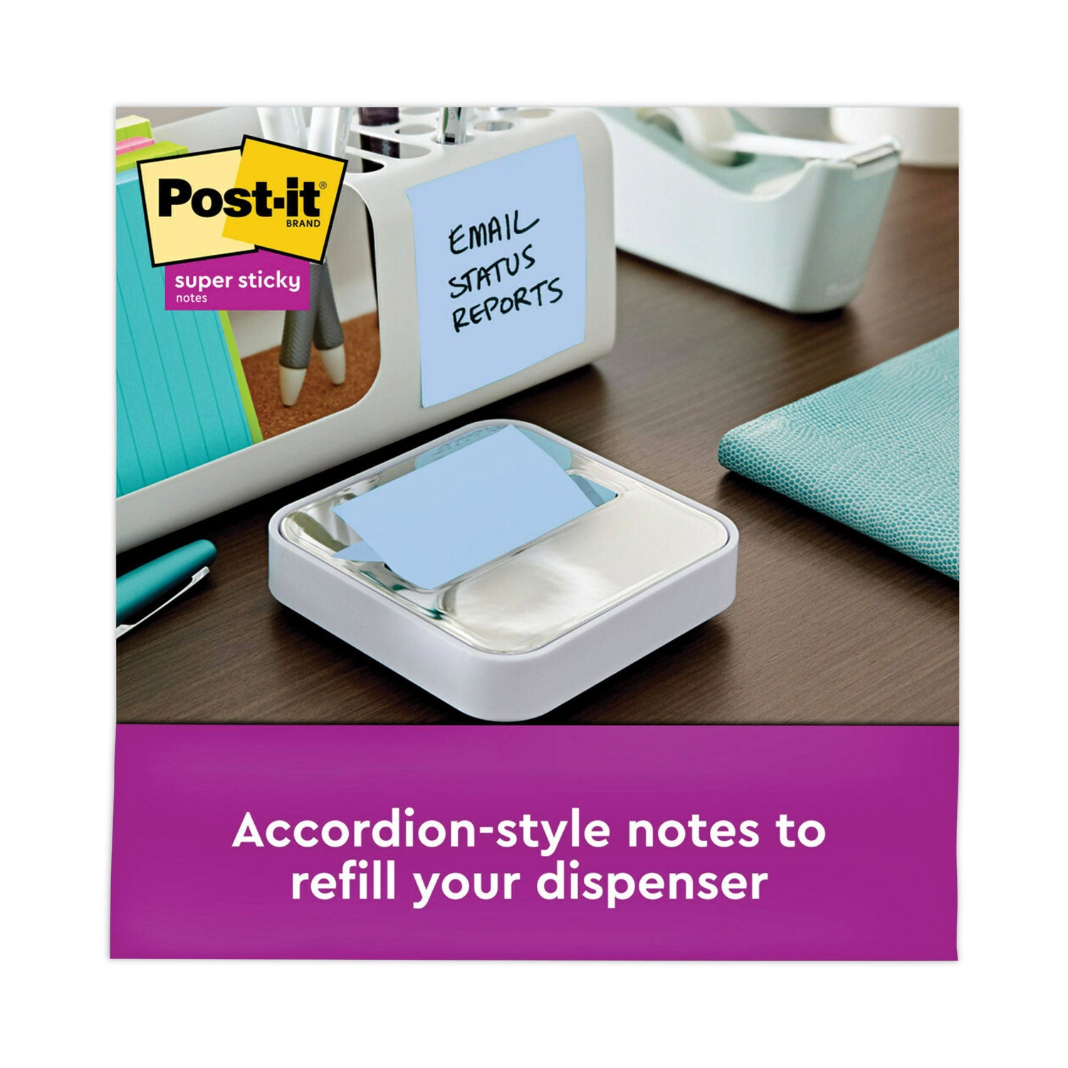 Recycled Pop-up Notes in Oasis Collection Colors, 3 x 3, 90 Sheets/Pad, 6 Pads/Pack Post-it® Pop-up Notes Super Sticky Flipcost