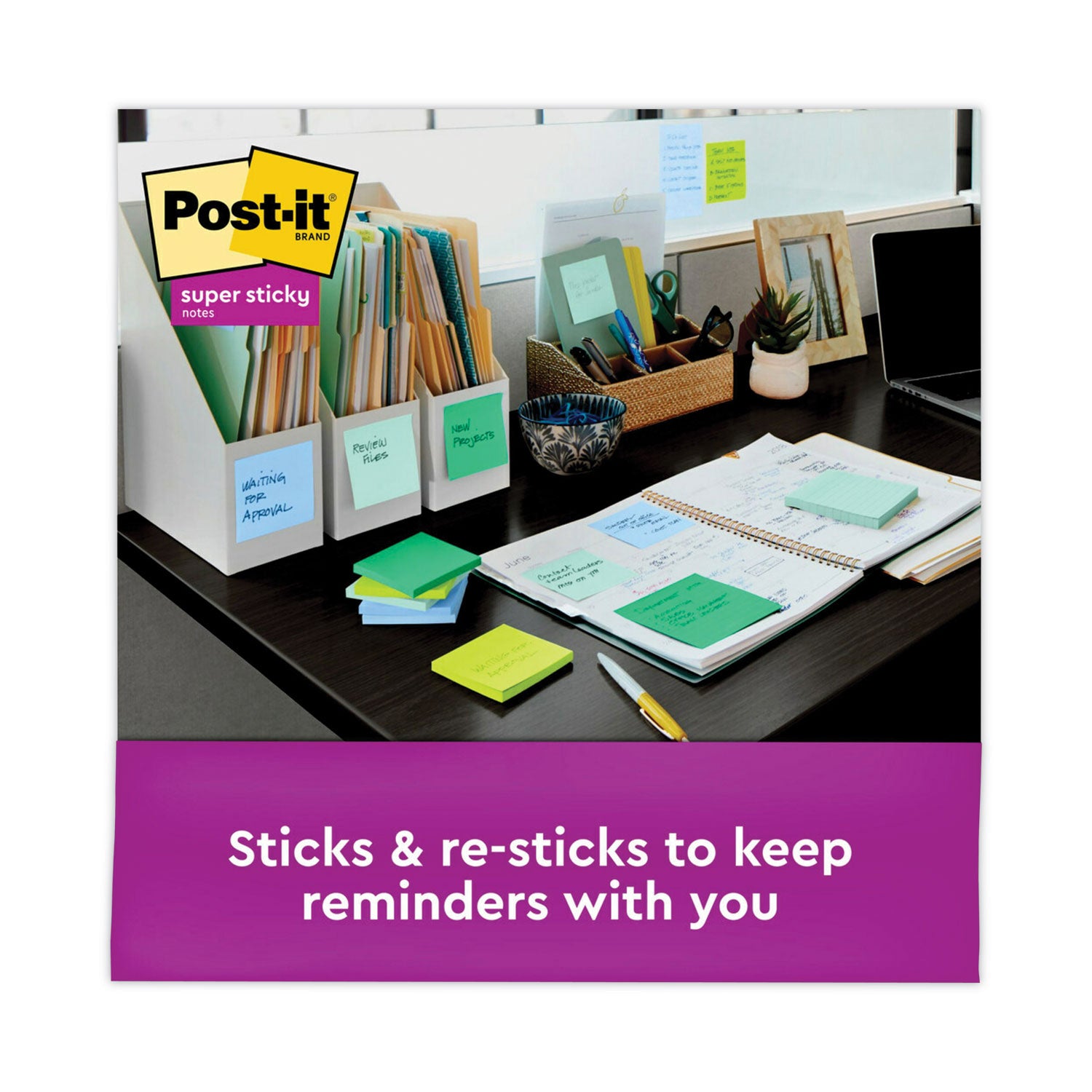 Recycled Pop-up Notes in Oasis Collection Colors, 3 x 3, 90 Sheets/Pad, 6 Pads/Pack Post-it® Pop-up Notes Super Sticky Flipcost