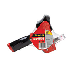 Scotch® Pistol Grip Packaging Tape Dispenser, 3" Core, For Rolls Up to 2" x 60 yds, Red Flipcost Flipcost