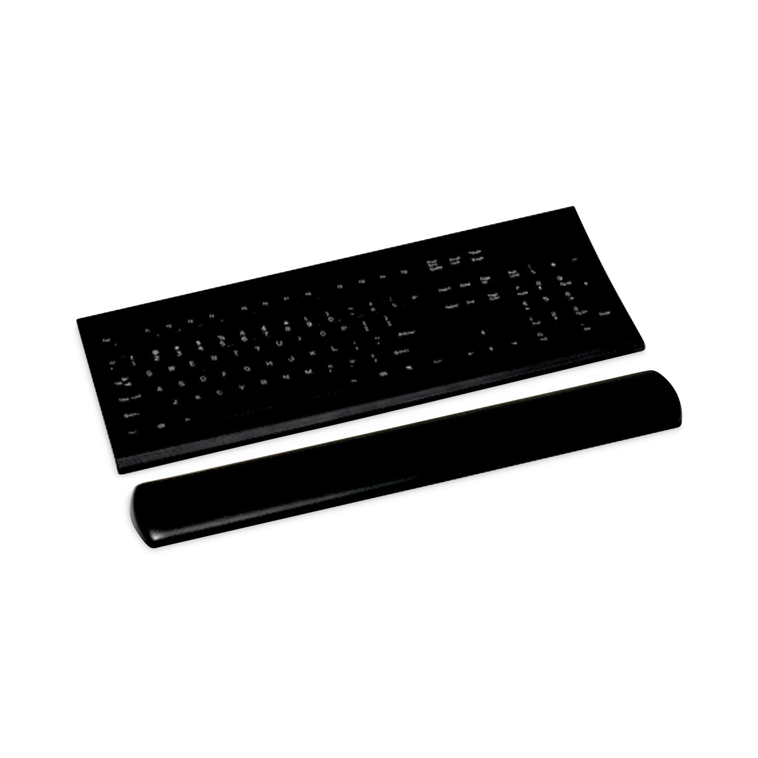 3M™ Antimicrobial Gel Large Keyboard Wrist Rest, 19 x 2.75, Black