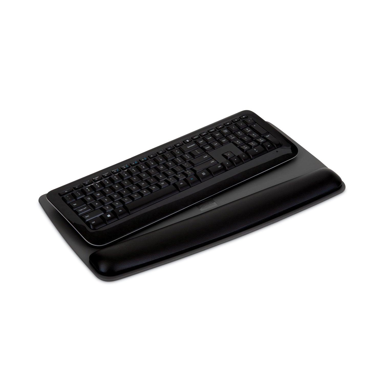 3M™ Antimicrobial Gel Keyboard Wrist Rest Platform, 19.6 x 10.6, Black/Gray/Silver