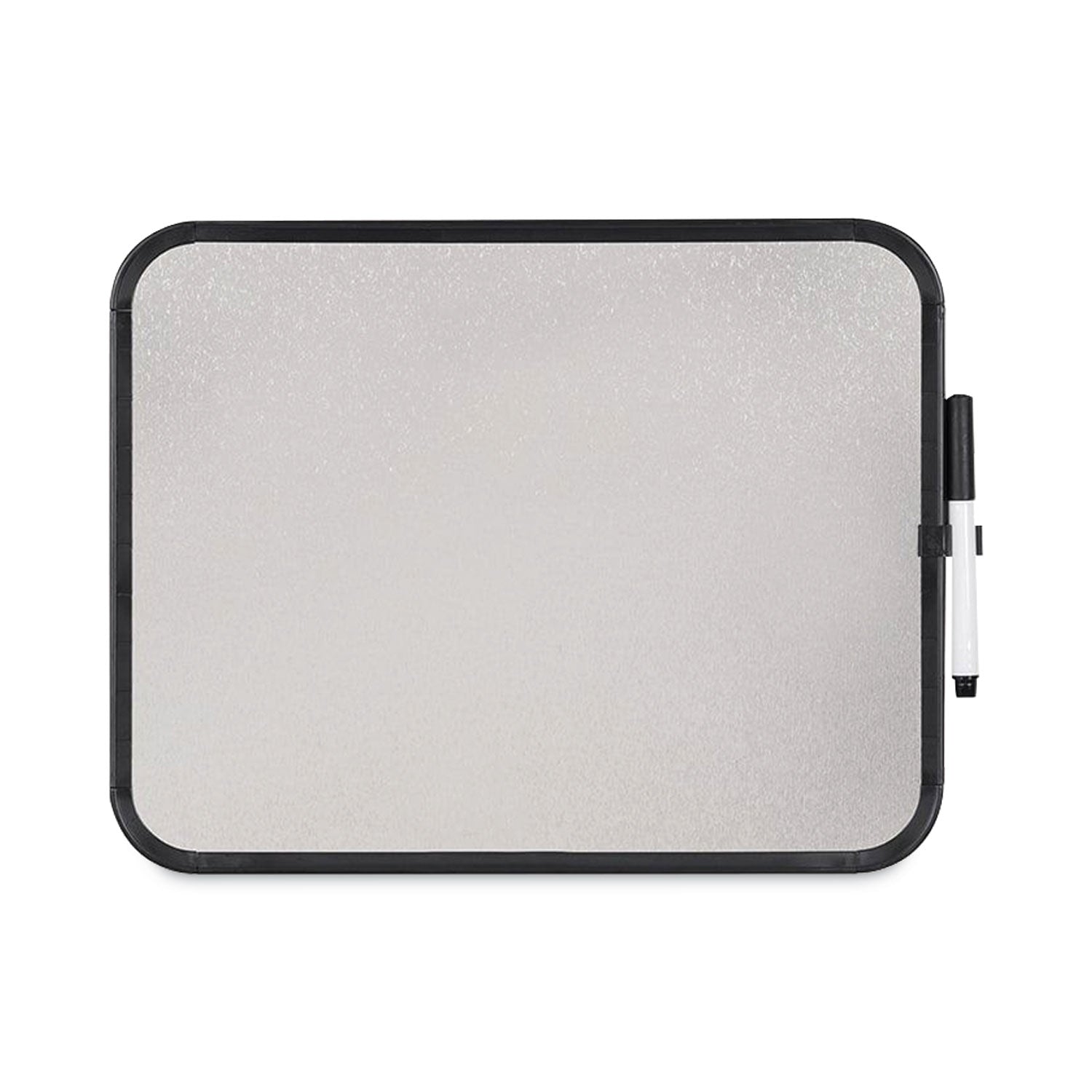 Magnetic Dry Erase Board, 11 x 14, White Surface, Black Plastic Frame