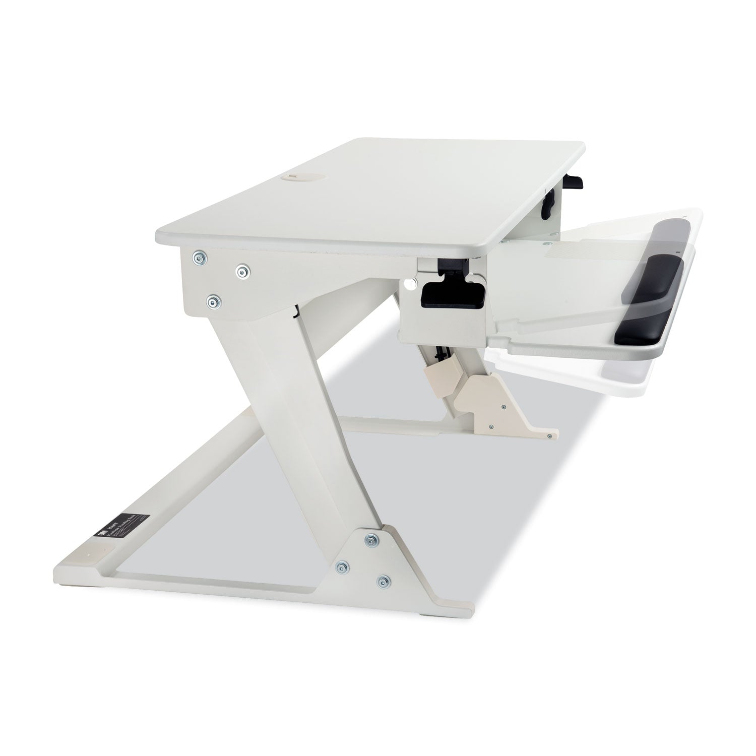 3M™ Precision Standing Desk, 35.4" x 23.2" x 6.2" to 20", White