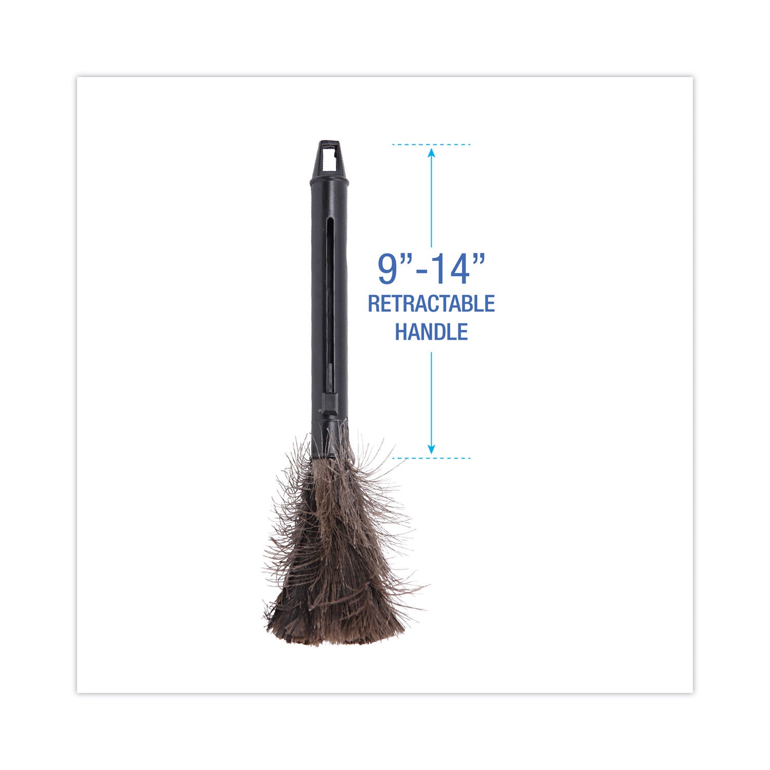 Boardwalk® Retractable Feather Duster, 9" to 14" Handle