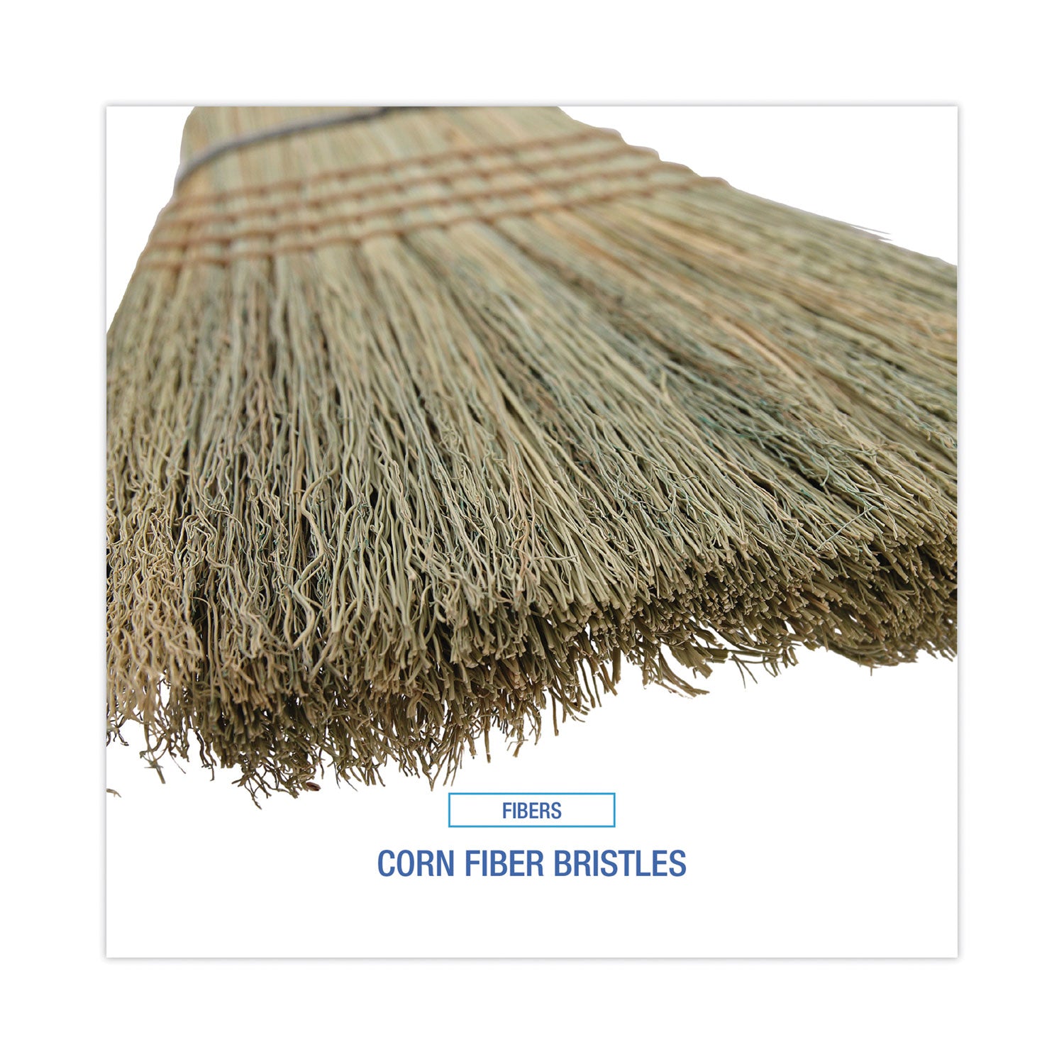 Boardwalk® Warehouse Broom, Corn Fiber Bristles, 56" Overall Length, Natural, 12/Carton