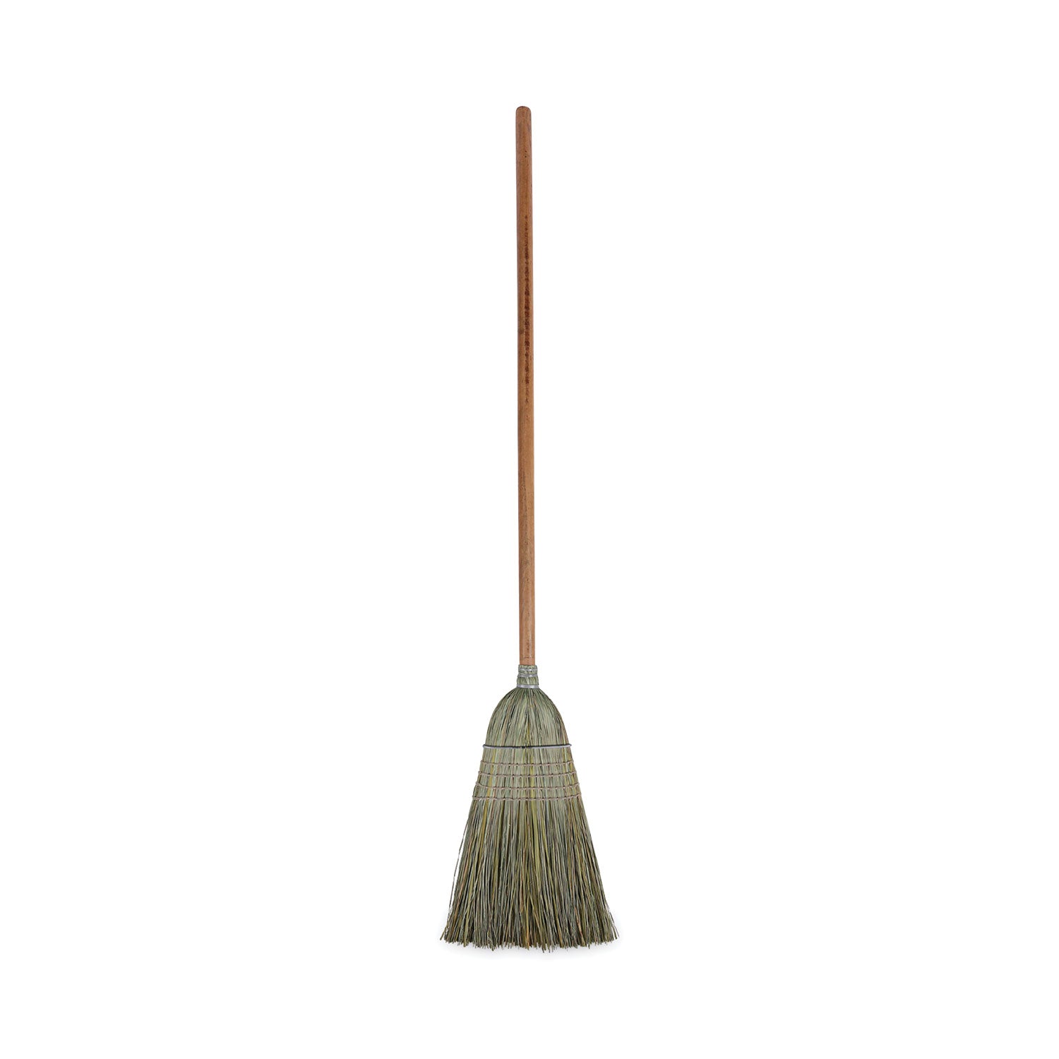 Warehouse Broom, Yucca/Corn Fiber Bristles, 56" Overall Length, Natural