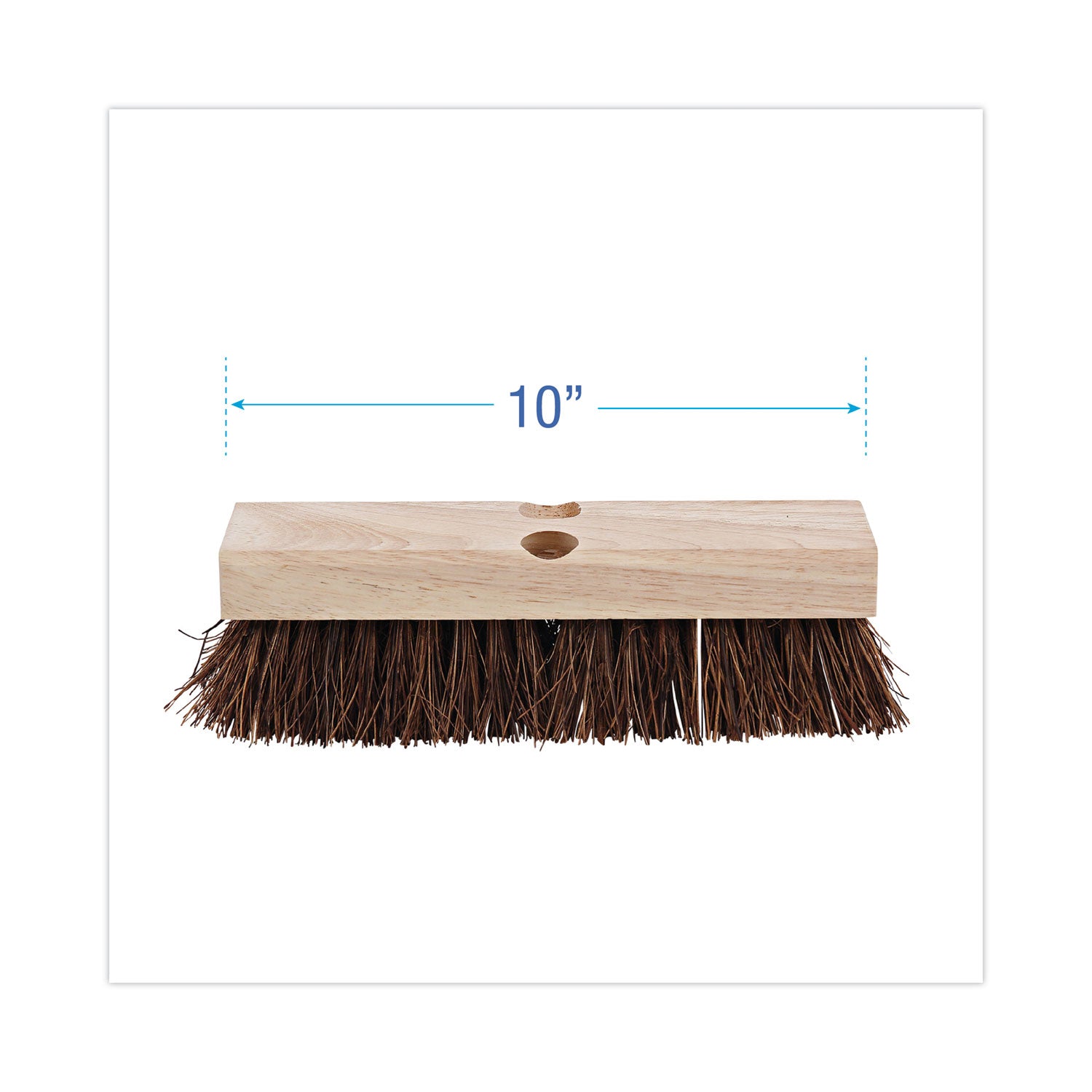 Boardwalk® Deck Brush Head, 2" Brown Palmyra Bristles, 10" Brush