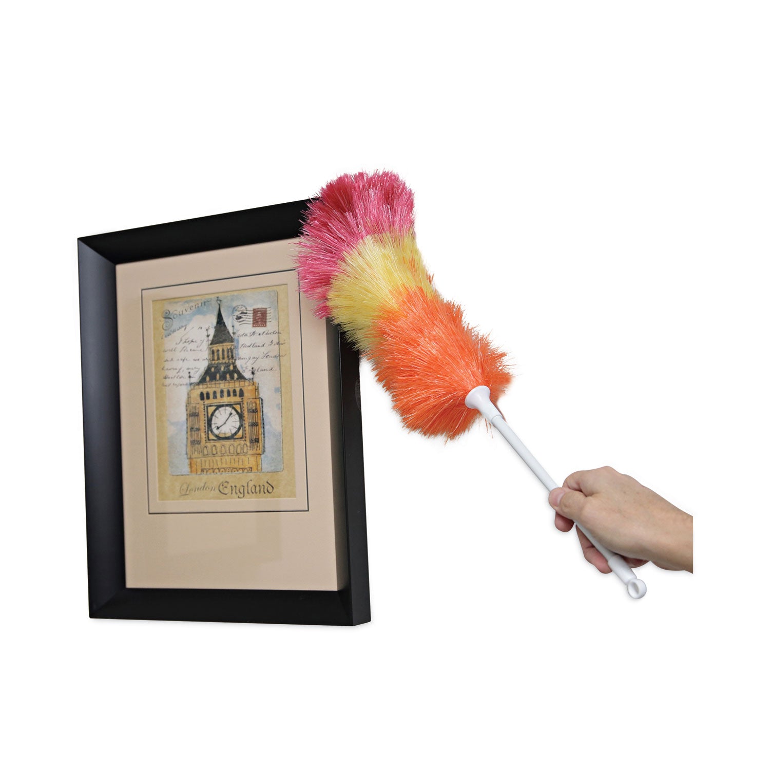 Boardwalk® Polywool Duster w/20" Plastic Handle, Assorted Colors