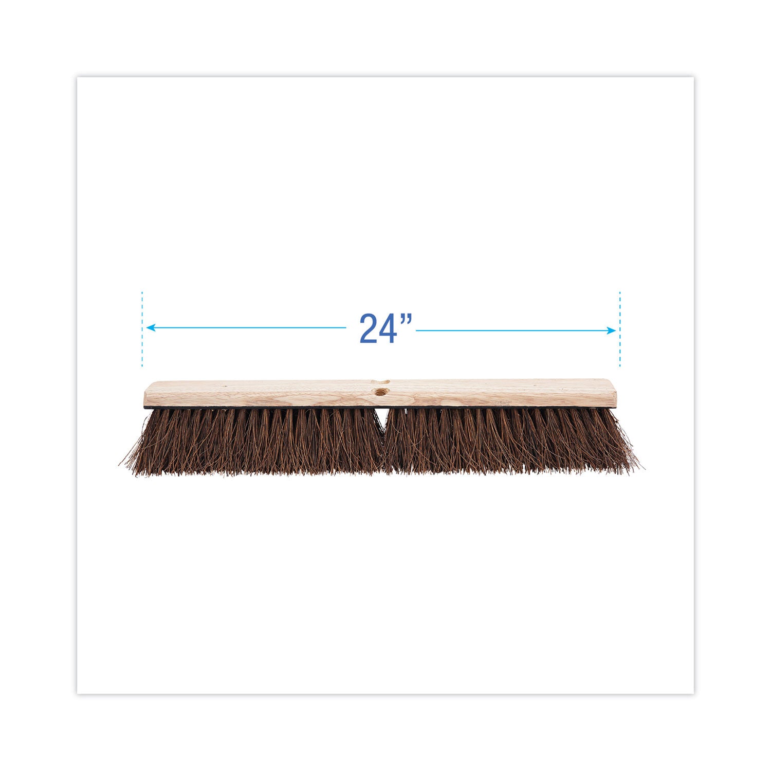 Boardwalk® Floor Brush Head, 3.25" Natural Palmyra Fiber Bristles, 24" Brush