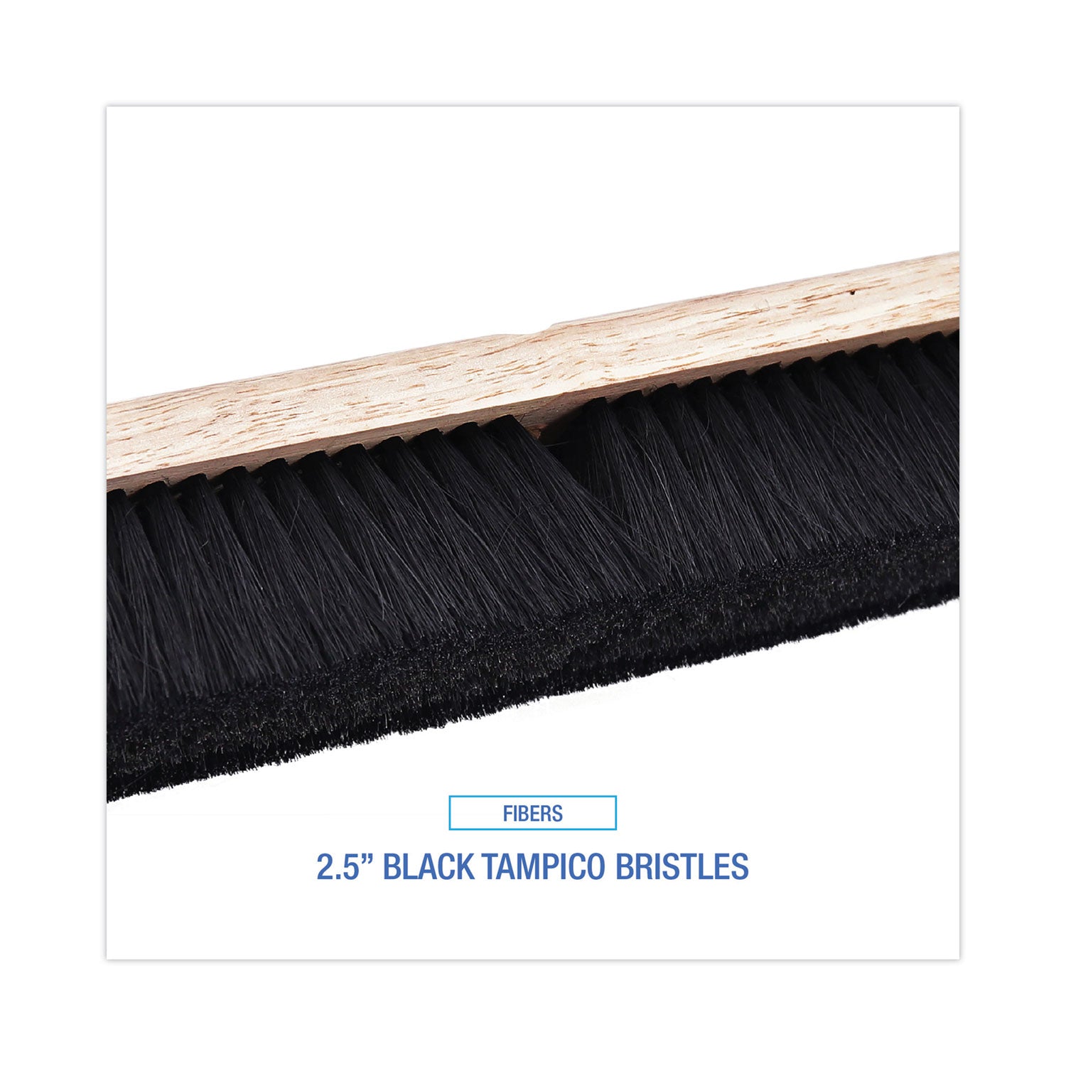 Boardwalk® Floor Brush Head, 2.5" Black Tampico Fiber Bristles, 18" Brush