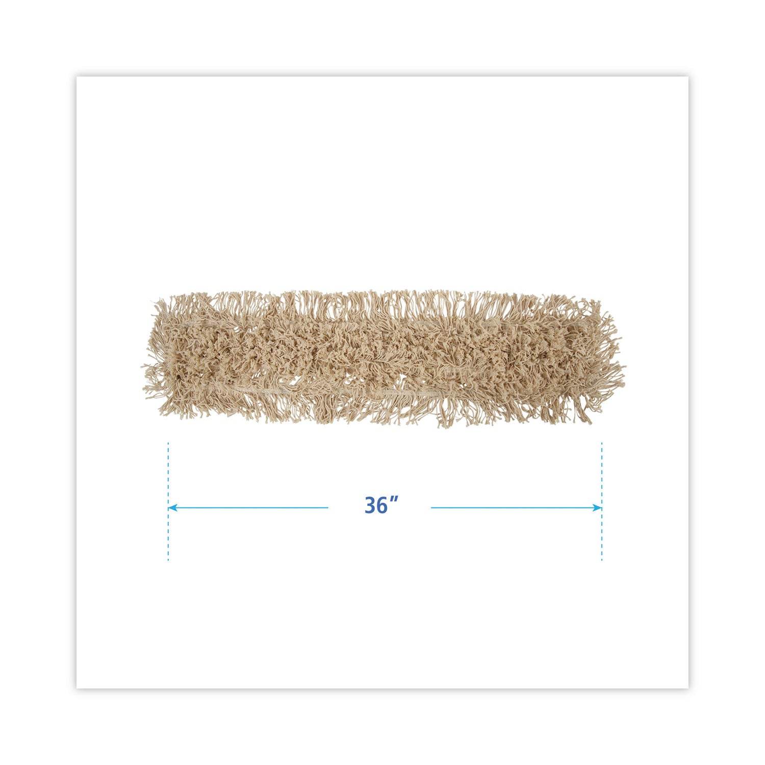 Boardwalk® Industrial Dust Mop Head, Washable, Hygrade Cotton, 36w x 5d, White