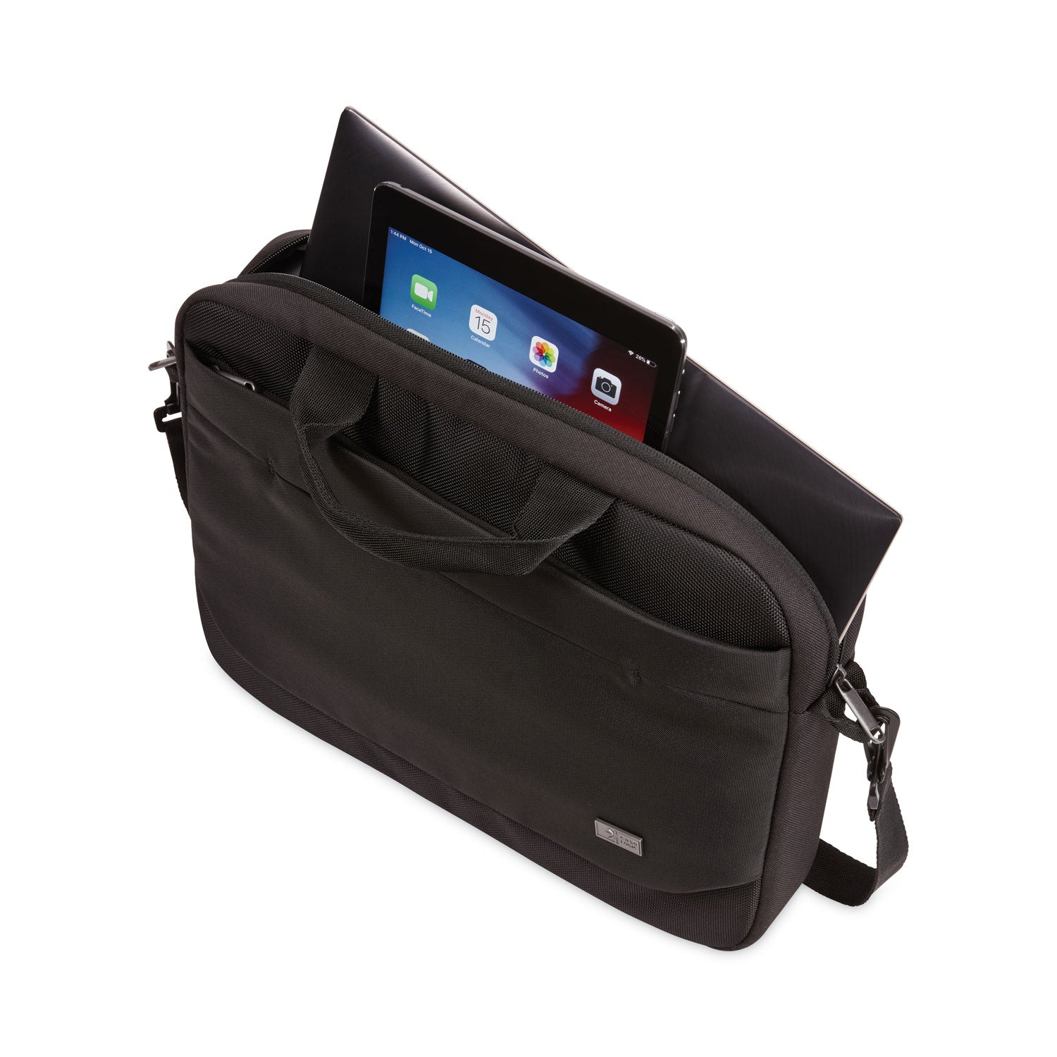 Case Logic® Advantage Laptop Attache, Fits Devices Up to 14", Polyester, 14.6 x 2.8 x 13, Black