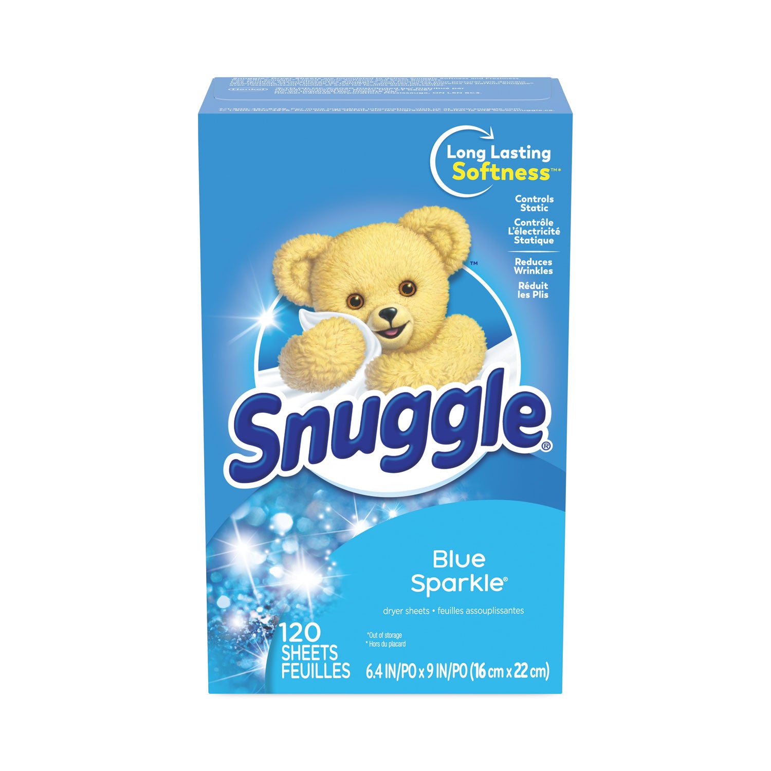 Snuggle® Fabric Softener Sheets, Fresh Scent, 120 Sheets/Box, 6 Boxes/Carton