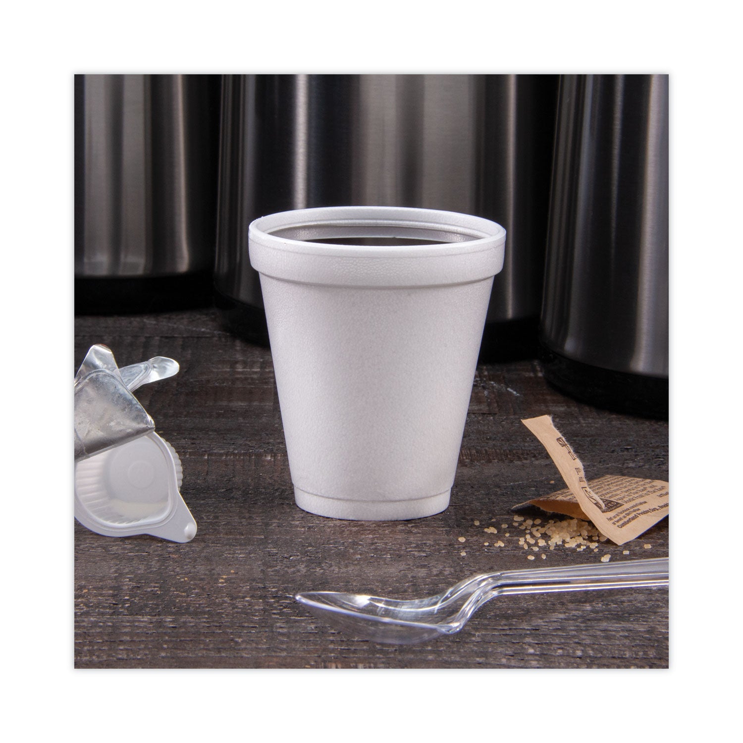 Dart® Foam Drink Cups, 8 oz, White, 25/Pack