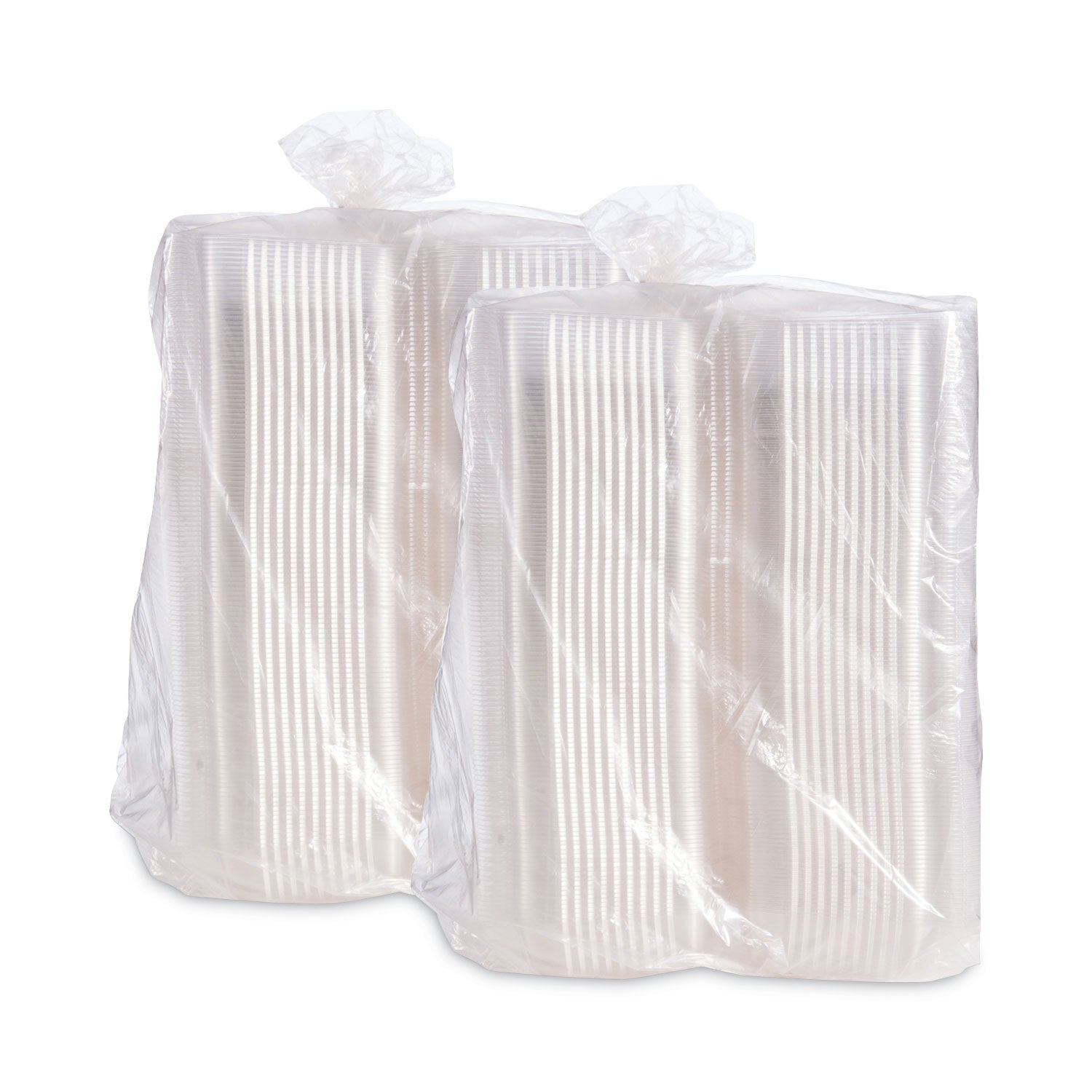 Dart® StayLock Clear Hinged Lid Containers, 5.4 x 9 x 3.5, Clear, Plastic, 250/Carton