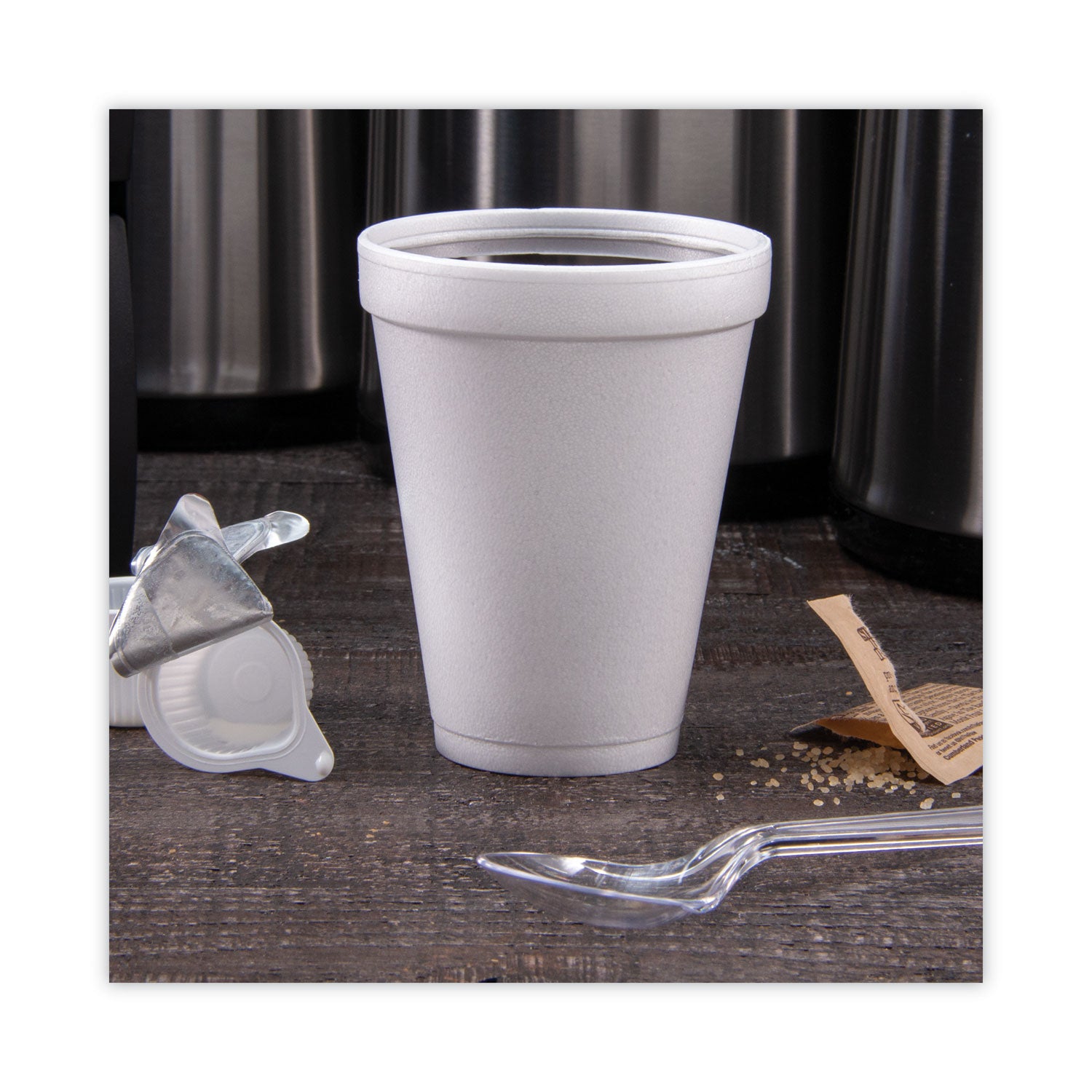 Dart® Foam Drink Cups, 12 oz, White, 25/Pack