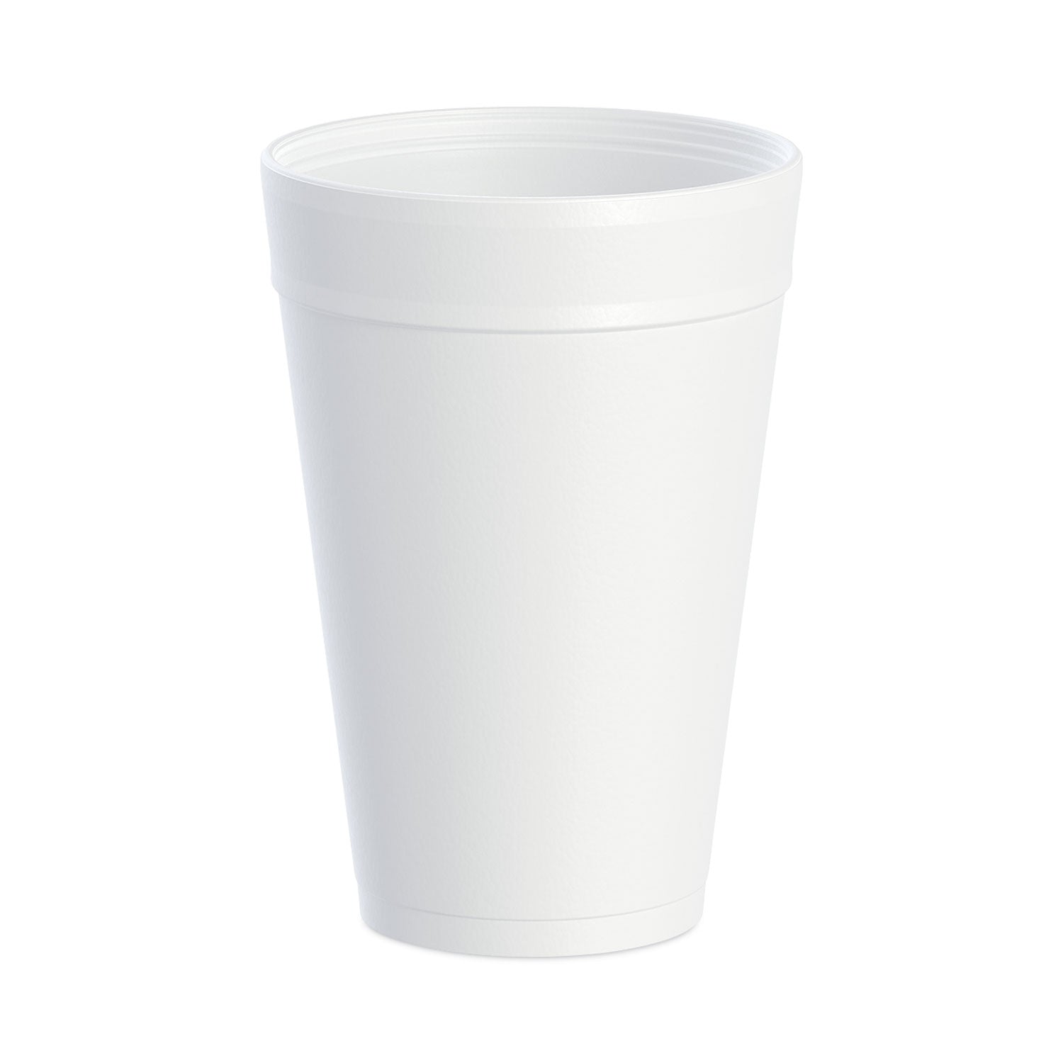 Foam Drink Cups, 32 oz, White, 25/Bag, 20 Bags/Carton