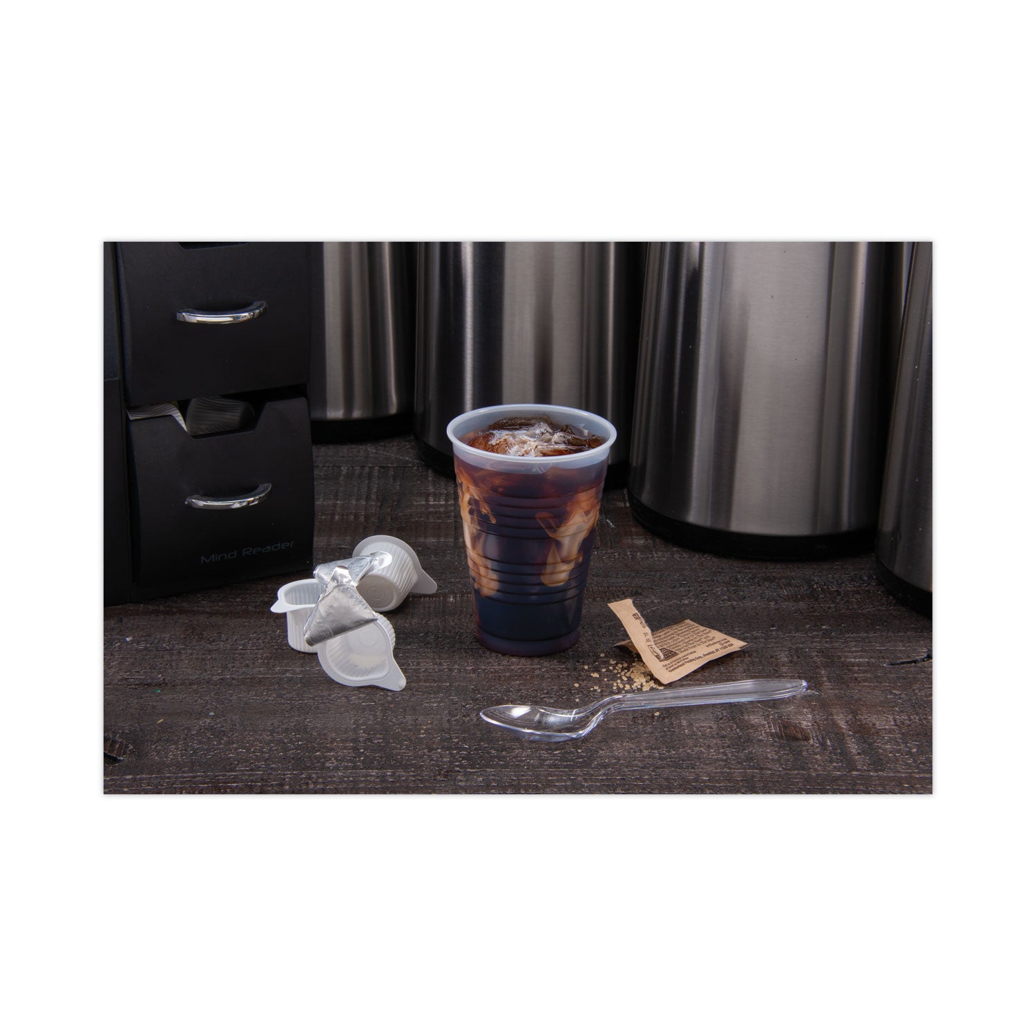 Dart® High-Impact Polystyrene Cold Cups, 7 oz, Translucent, 100 Cups/Sleeve, 25 Sleeves/Carton