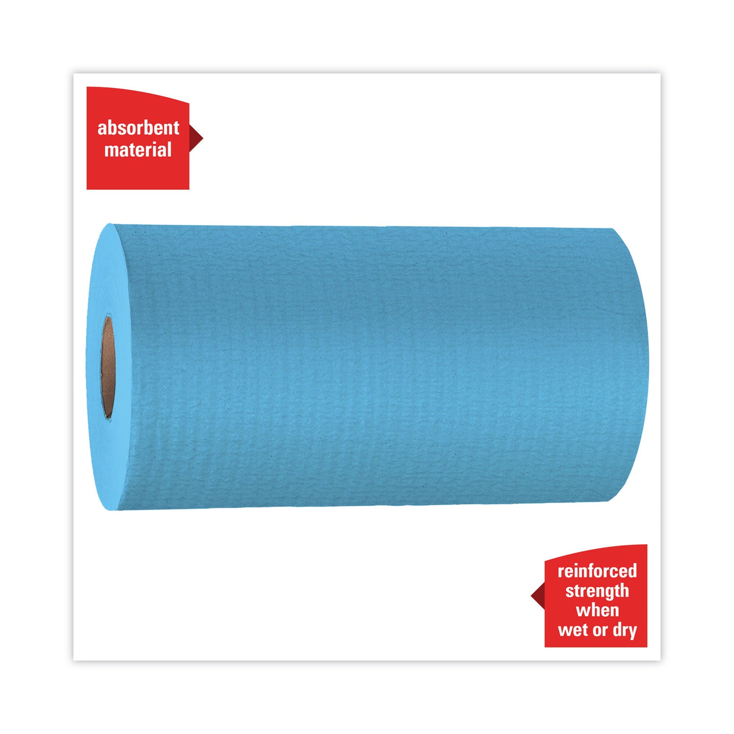 WypAll® General Clean X60 Cloths, Small Roll, 9.8 x 13.4, Blue, 130/Roll, 12 Rolls/Carton