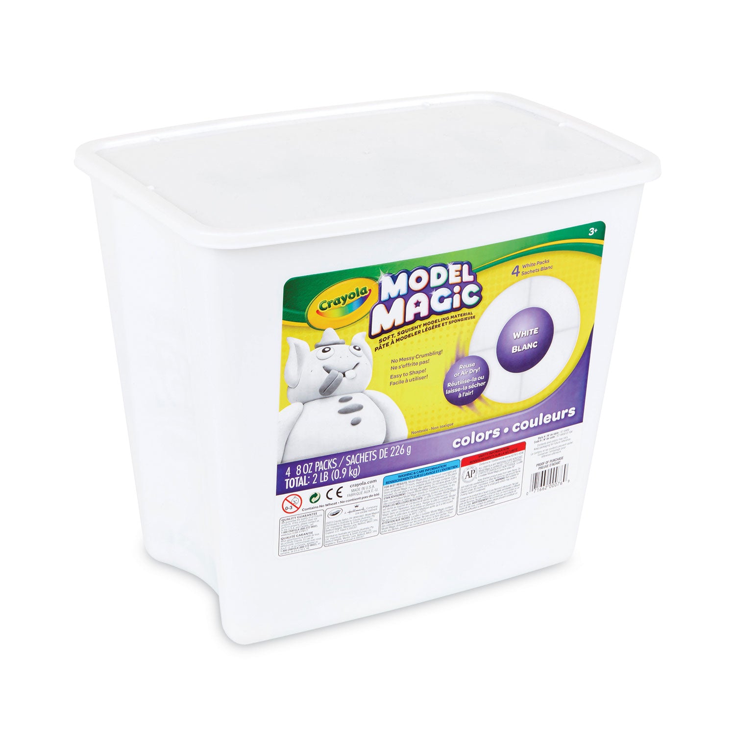 Crayola® Model Magic Modeling Compound, 8 oz Packs, 4 Packs, White, 2 lbs