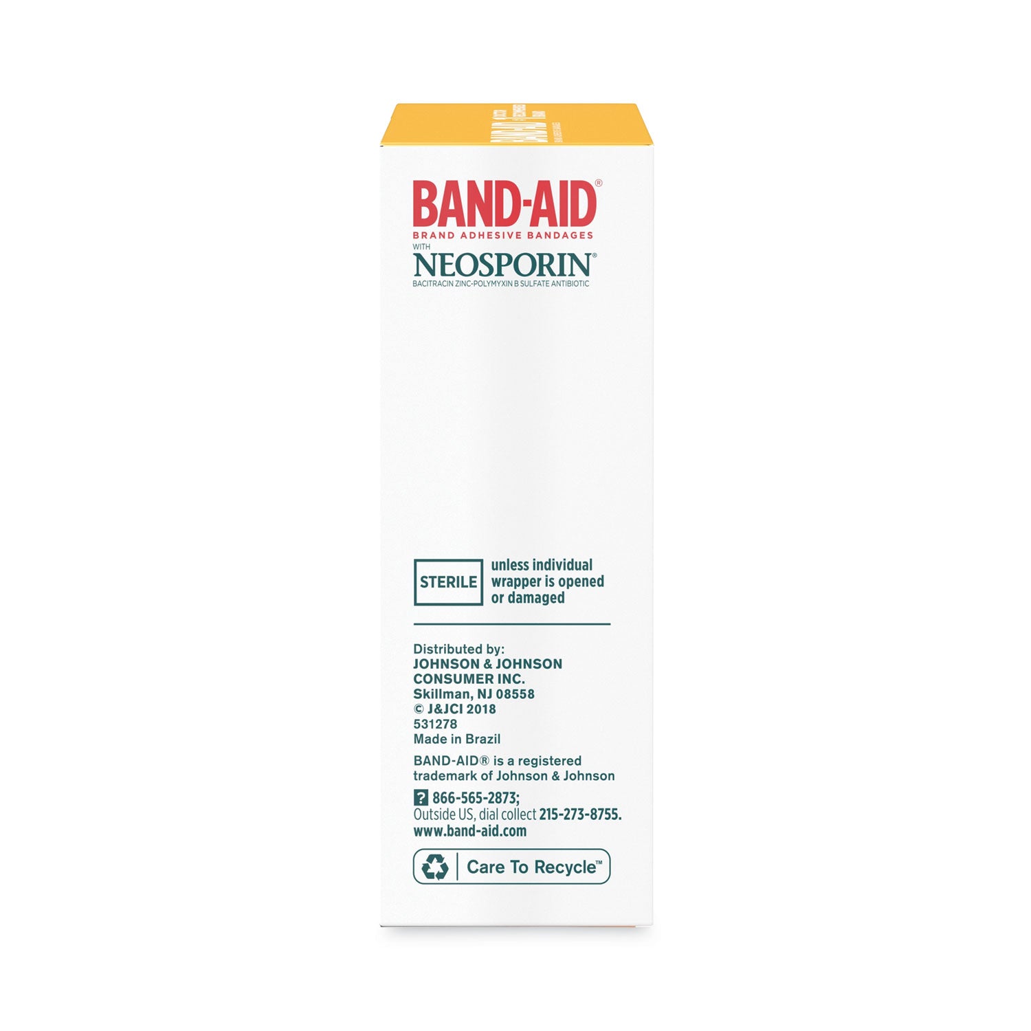 BAND-AID® Antibiotic Adhesive Bandages, Assorted Sizes, 20/Box