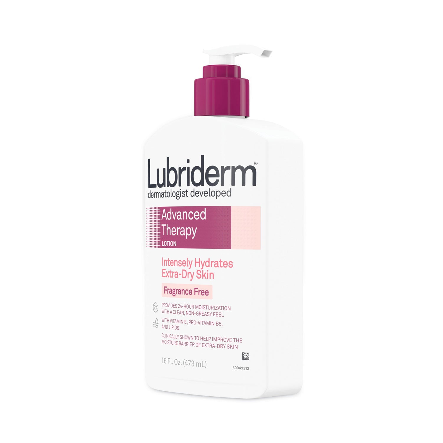 Lubriderm® Advanced Therapy Moisturizing Hand/Body Lotion, 16 oz Pump Bottle