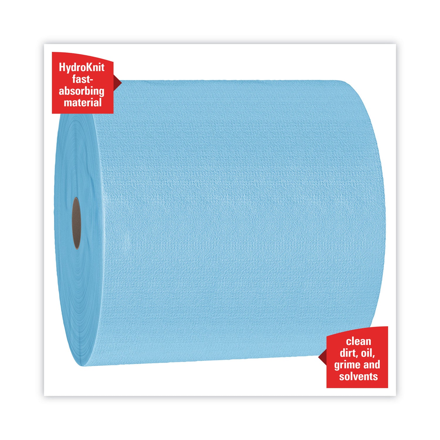 WypAll® X70 Cloths, Jumbo Roll, 12.4 x 12.2, Blue, 870/Roll