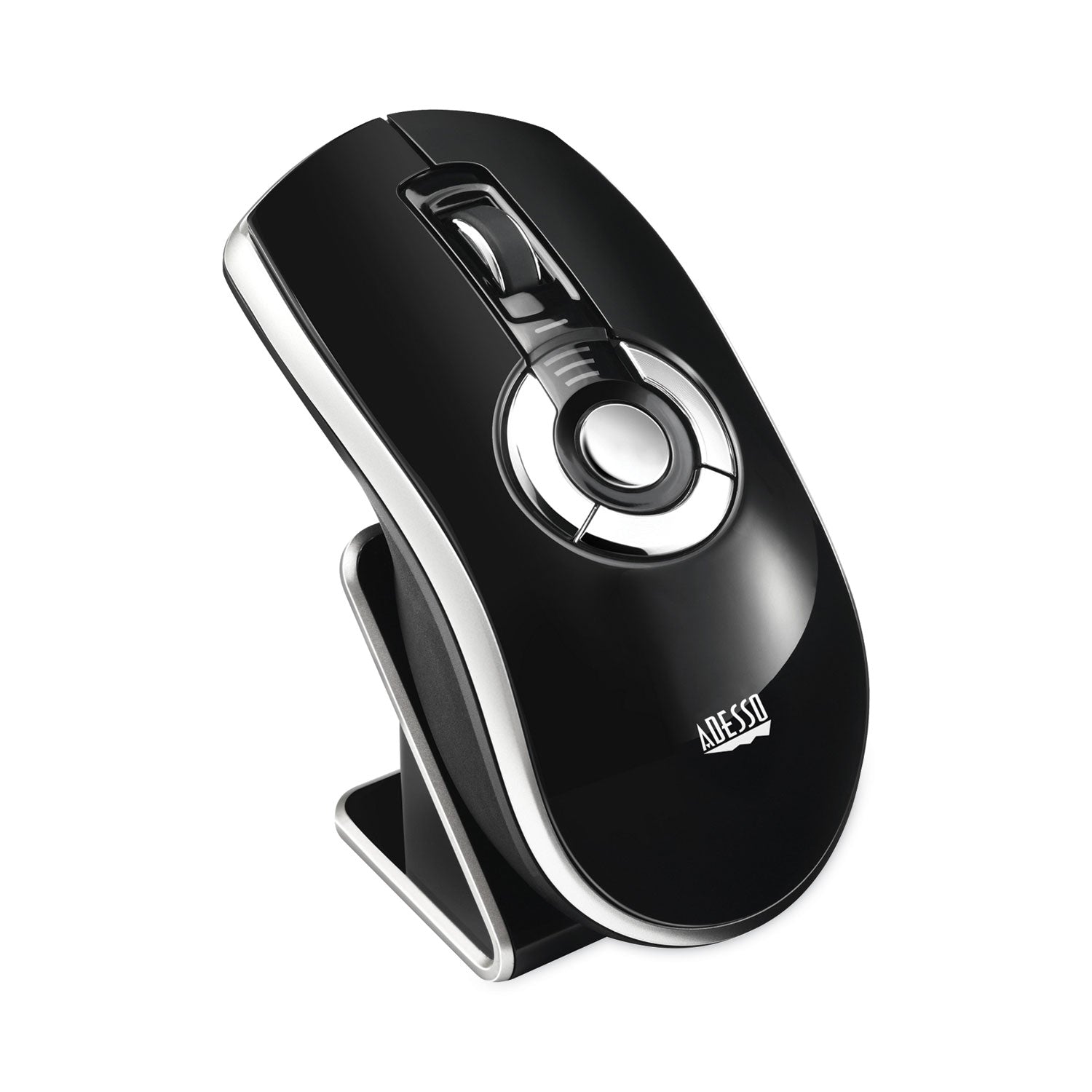 Adesso Air Mouse Elite Wireless Presenter Mouse, 2.4 GHz Frequency/100 ft Wireless Range, Left/Right Hand Use, Black