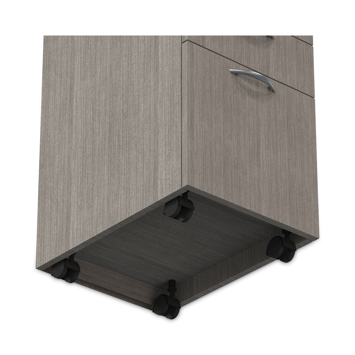 Alera® Alera Valencia Series Mobile Pedestal File, Left/Right, 3-Drawer: Box/Box/File, Legal/Letter, Gray, 15.88 x 20.5 x 28.39