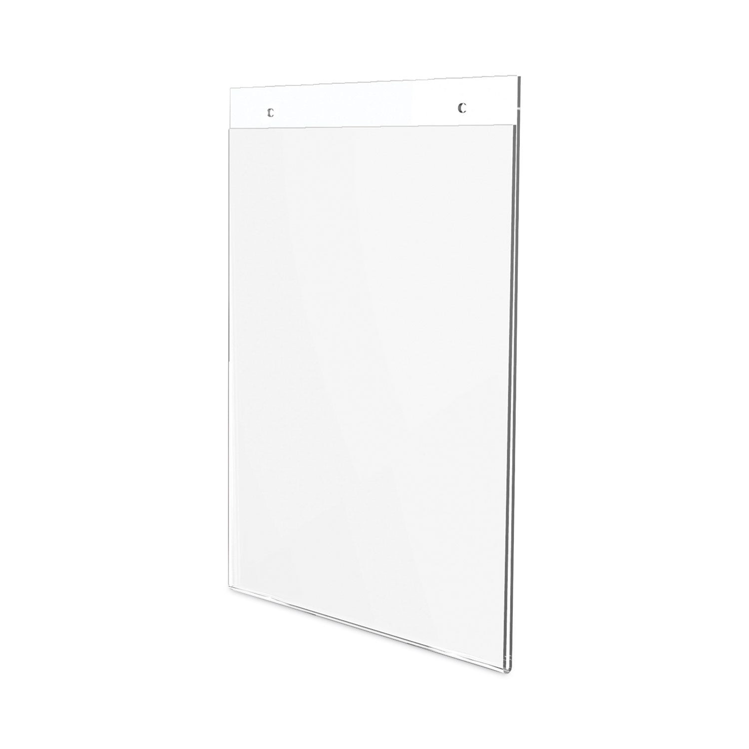 deflecto® Classic Image Wall-Mount Sign Holder, Portrait, 8.5 x 11, Clear