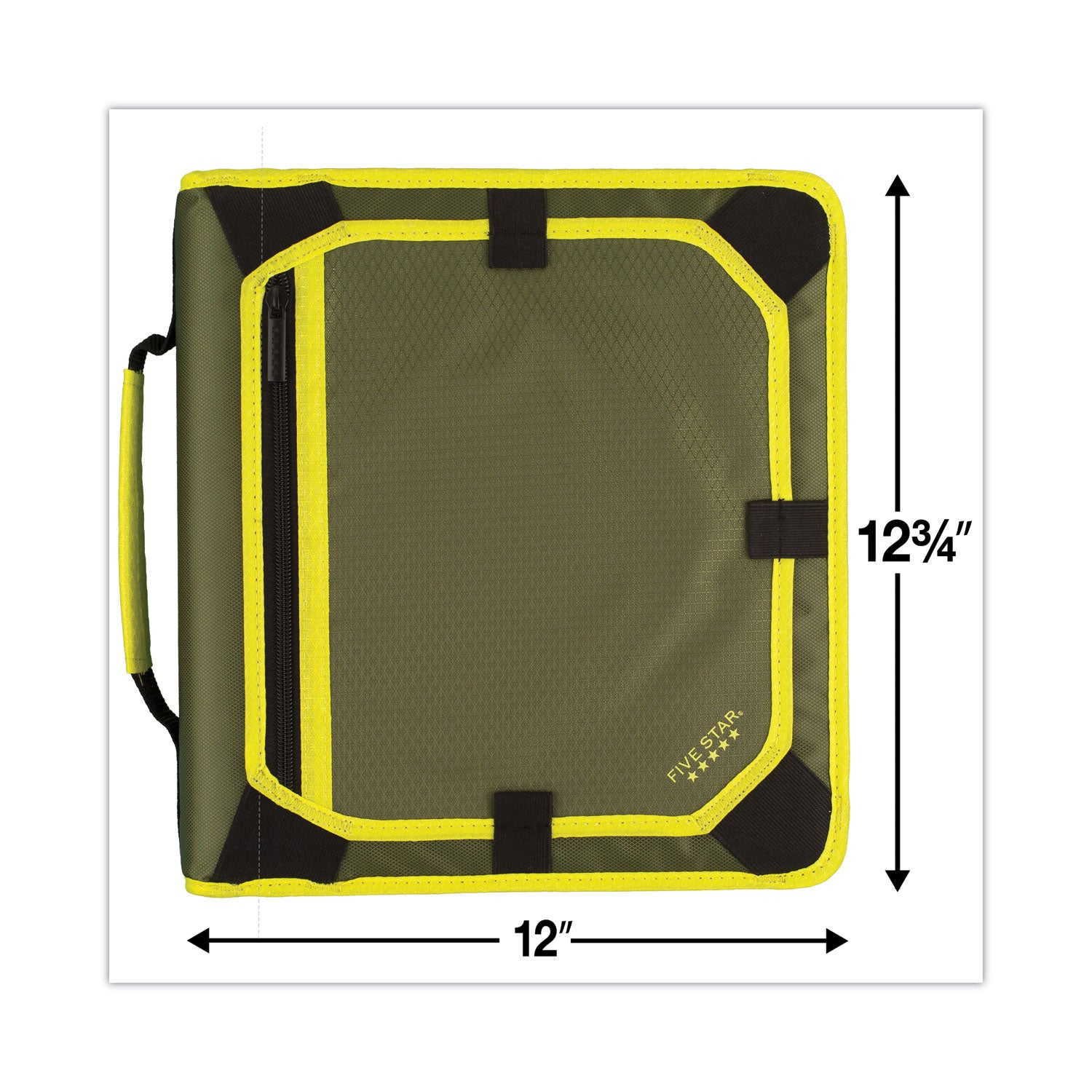 Five Star® Zipper Binder and Expansion Panel, 3 Rings, 2" Capacity, 11 x 8.5, Assorted