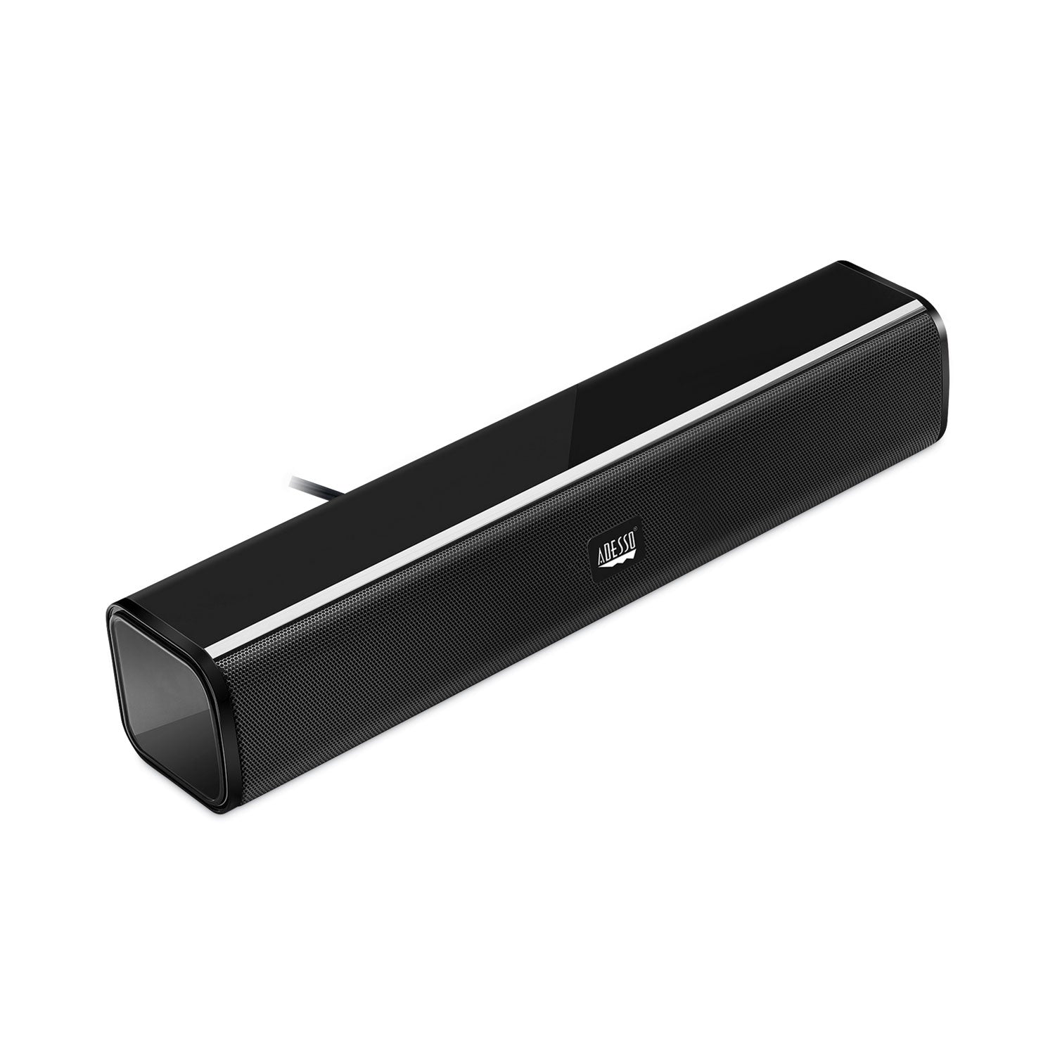 Adesso Xtream S5 Stereo Multimedia Soundbar Speaker, Black