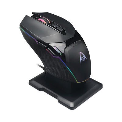 iMouse X50 Series Gaming Mouse with Charging Cradle, 2.4 GHz Frequency/33 ft Wireless Range, Left/Right Hand Use, Black Flipcost Flipcost