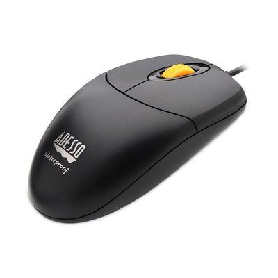 iMouse W3 Waterproof Antimicrobial Mouse with Magnetic Scroll Wheel, USB 2.0, Left/Right Hand Use, Black Flipcost Flipcost