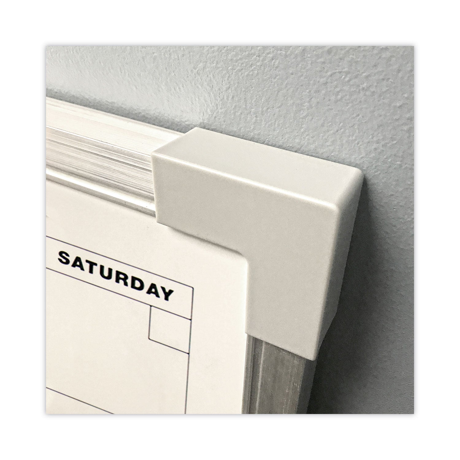 Flipside Framed Calendar Dry Erase Board, 24 x 18, White Surface, Silver Aluminum Frame