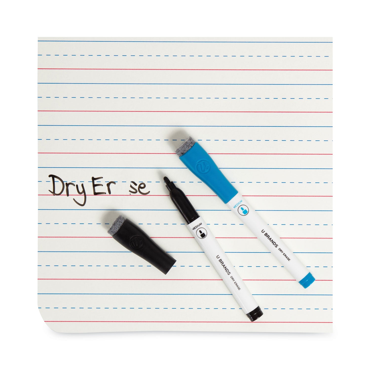 U Brands Double-Sided Dry Erase Lap Board, 12 x 9, White Surface, 24/Pack