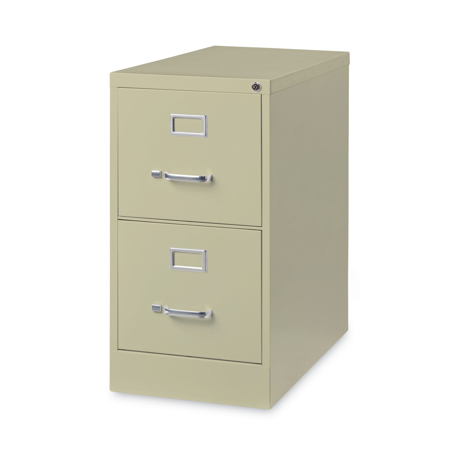 Two-Drawer Economy Vertical File, Letter-Size File Drawers, 15" x 26.5" x 28.37", Putty Alera® Flipcost