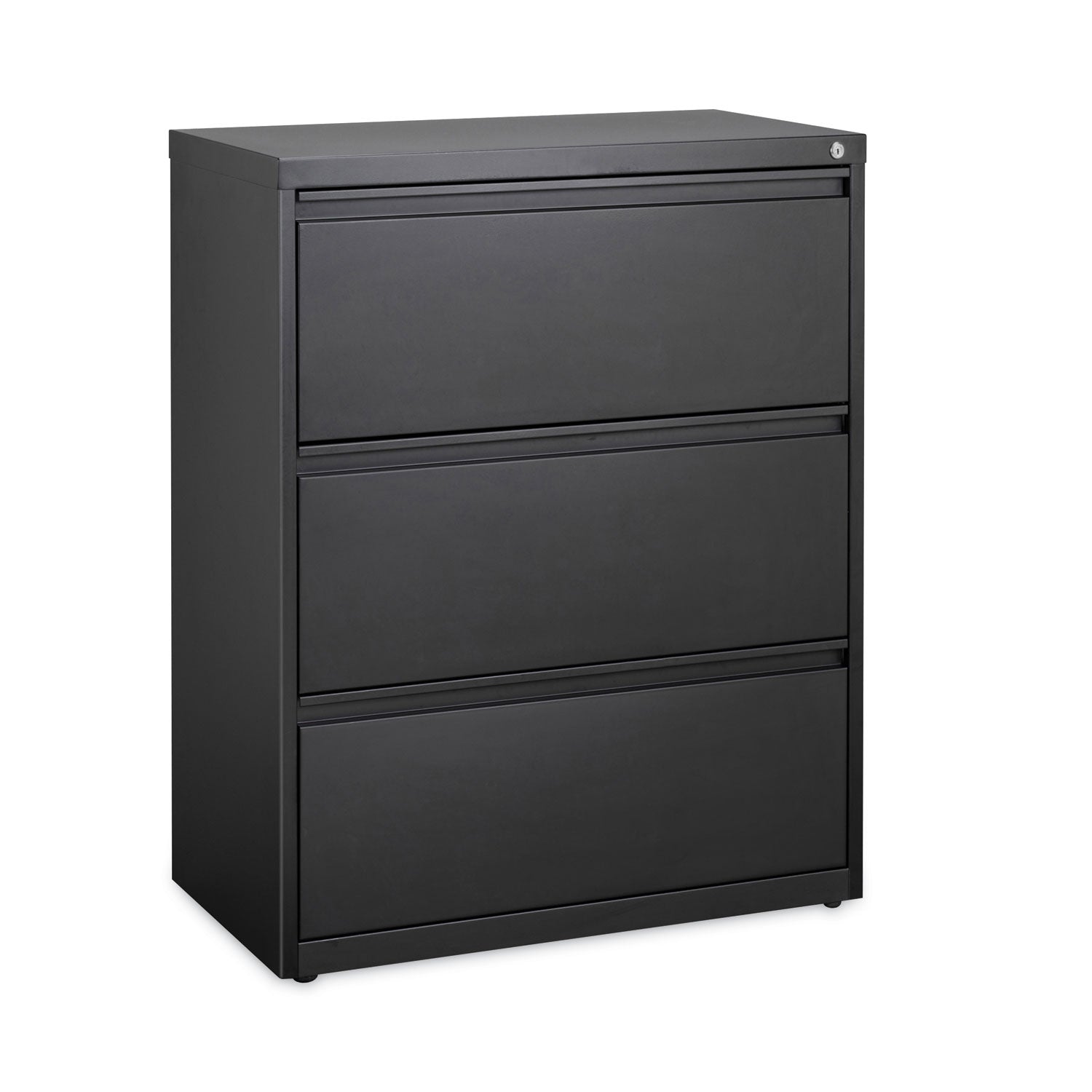 Alera® Lateral File, Three Legal/Letter/A4-Size File Drawers, 30" x 18.62" x 40.25", Black