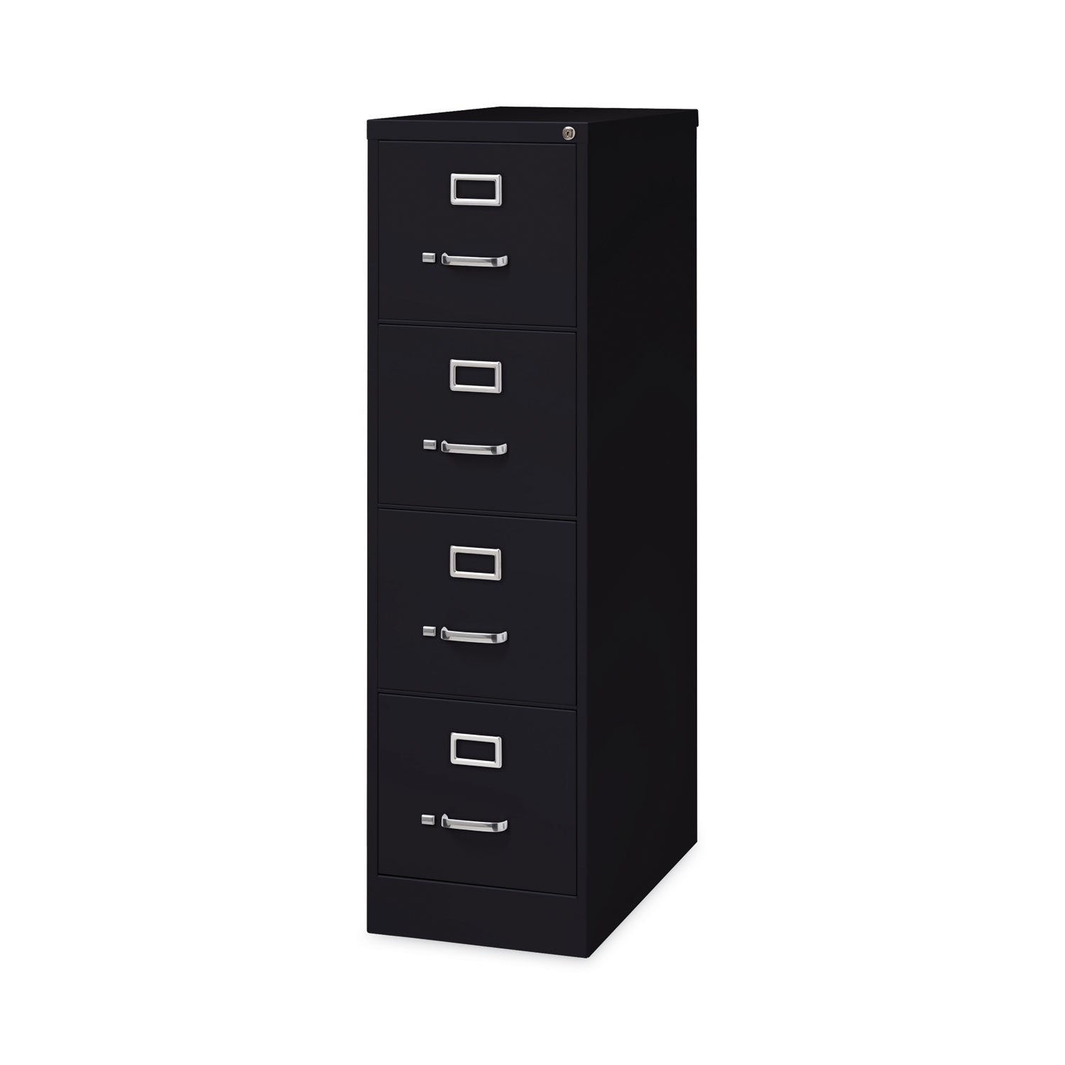 Alera® Four-Drawer Economy Vertical File, Letter-Size File Drawers, 15" x 26.5" x 52", Black