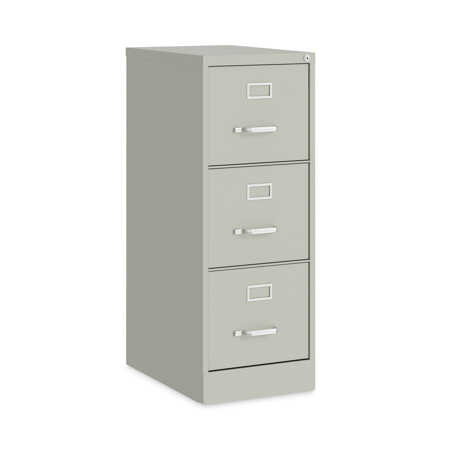 Three-Drawer Economy Vertical File, Letter-Size File Drawers, 15" x 22" x 40.19", Light Gray Alera® Flipcost